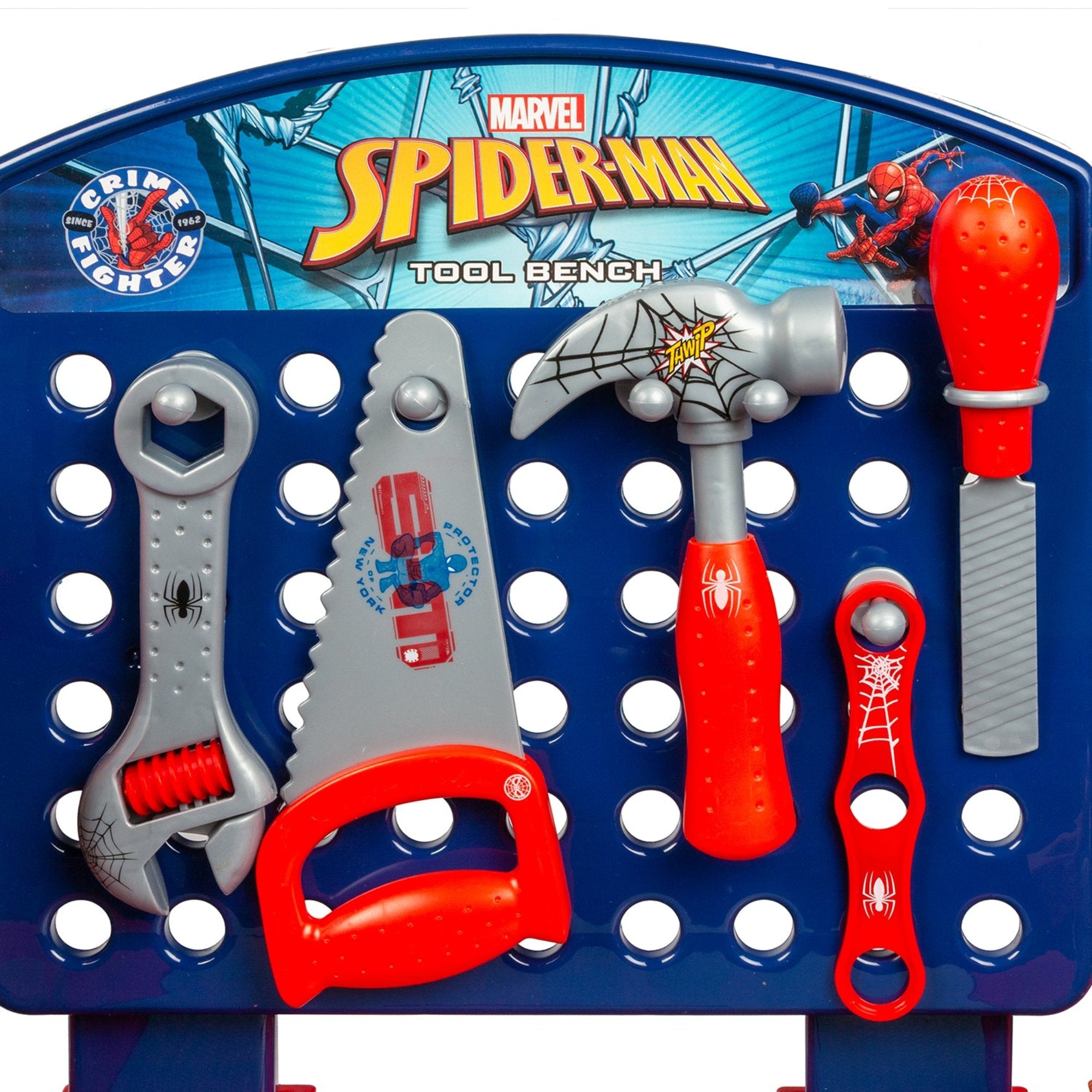 Spider-Man Tool Bench Playset with Take Apart Car (84 Pieces)
