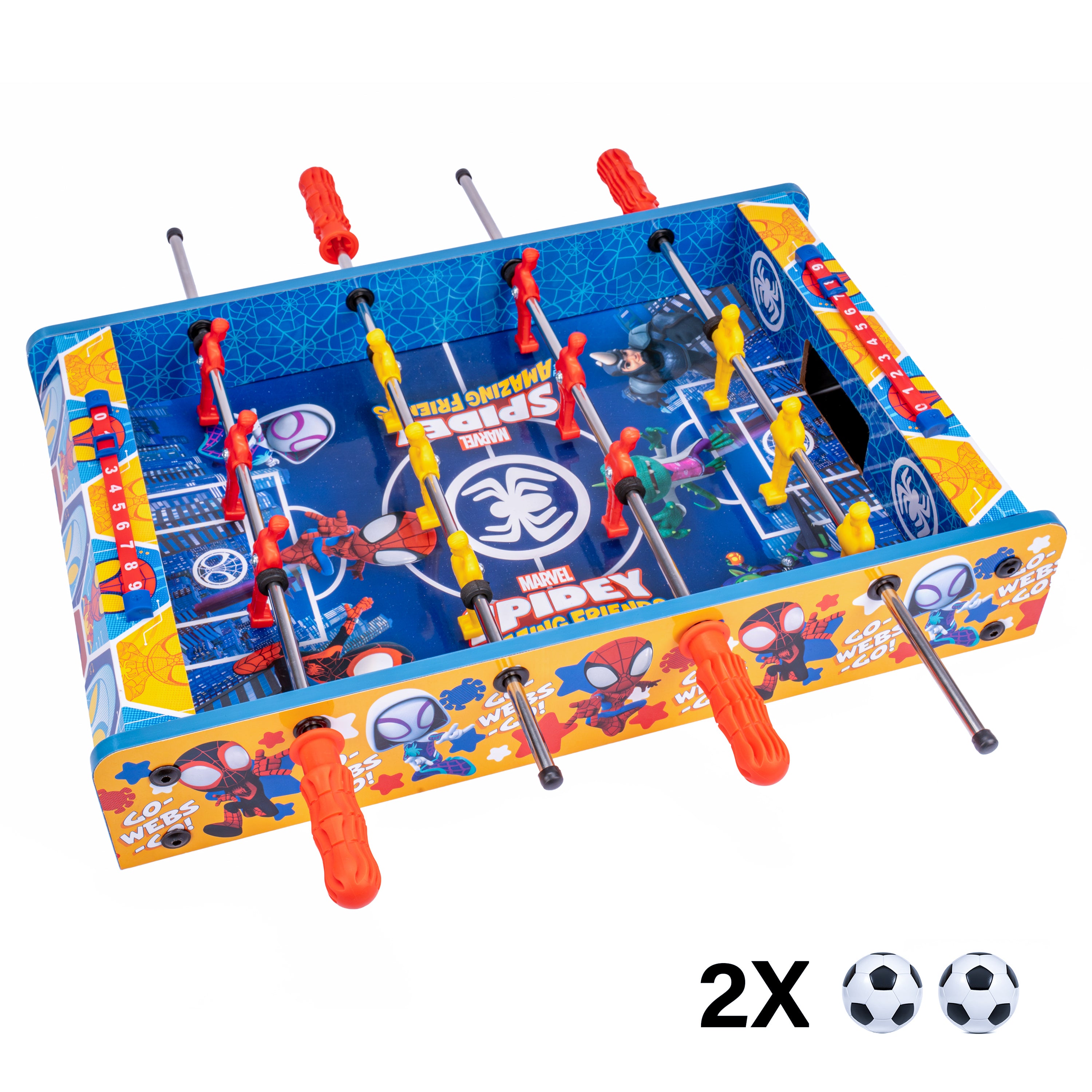 Juego de futbolín de mesa Spidey y sus increíbles amigos