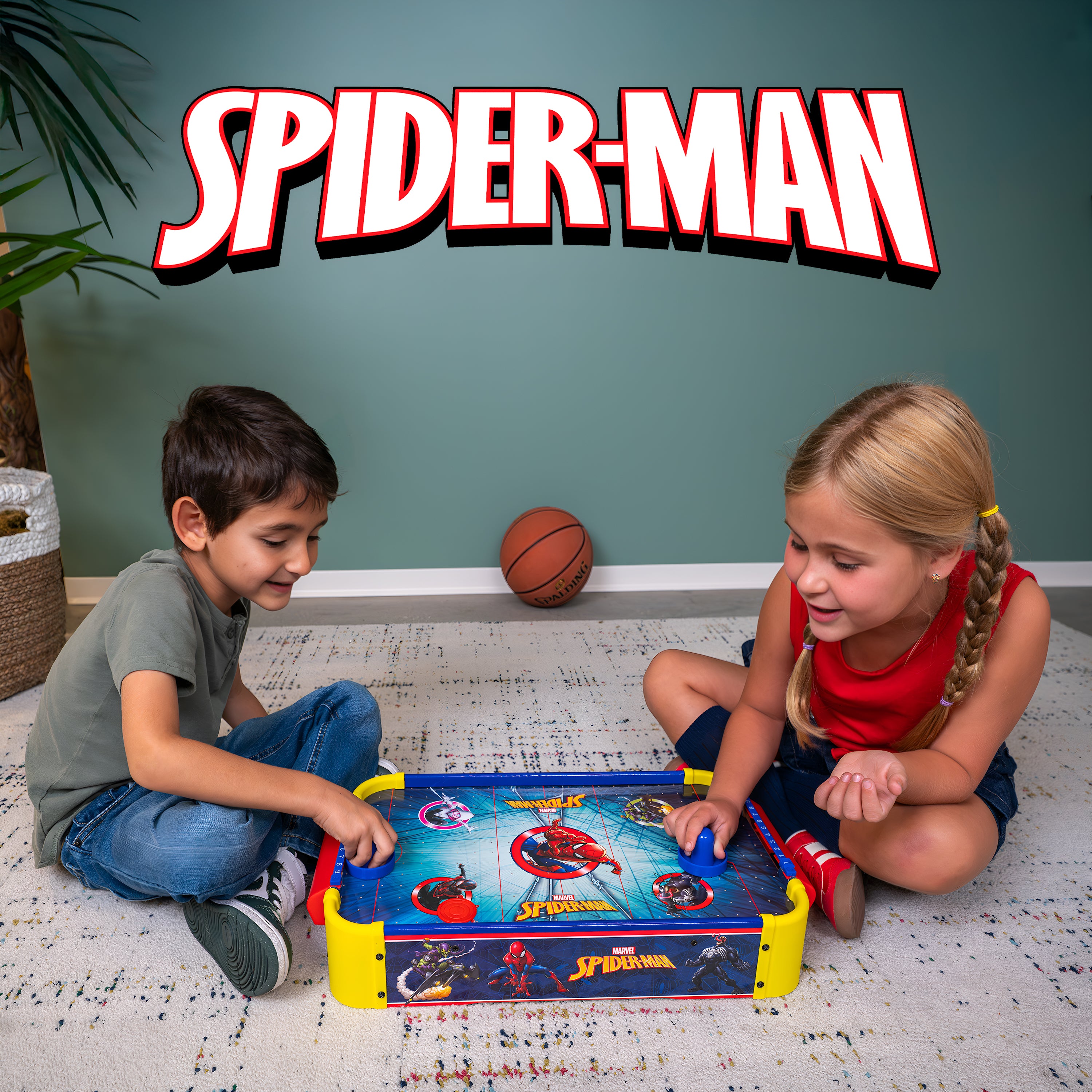 Spider-Man Wooden Electronic Air Hockey Table