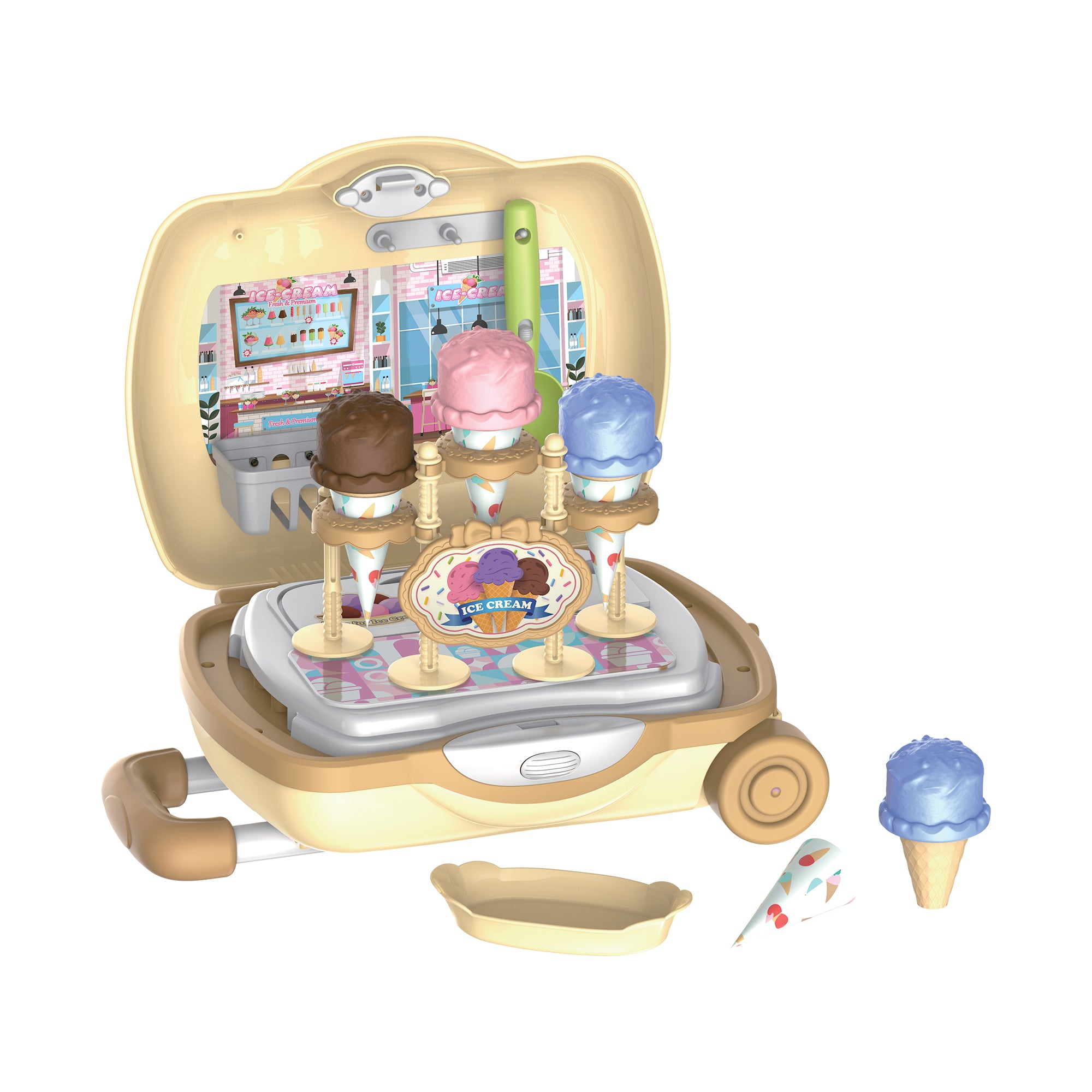 Ice Cream Parlor Luggage Playset (27 pieces)