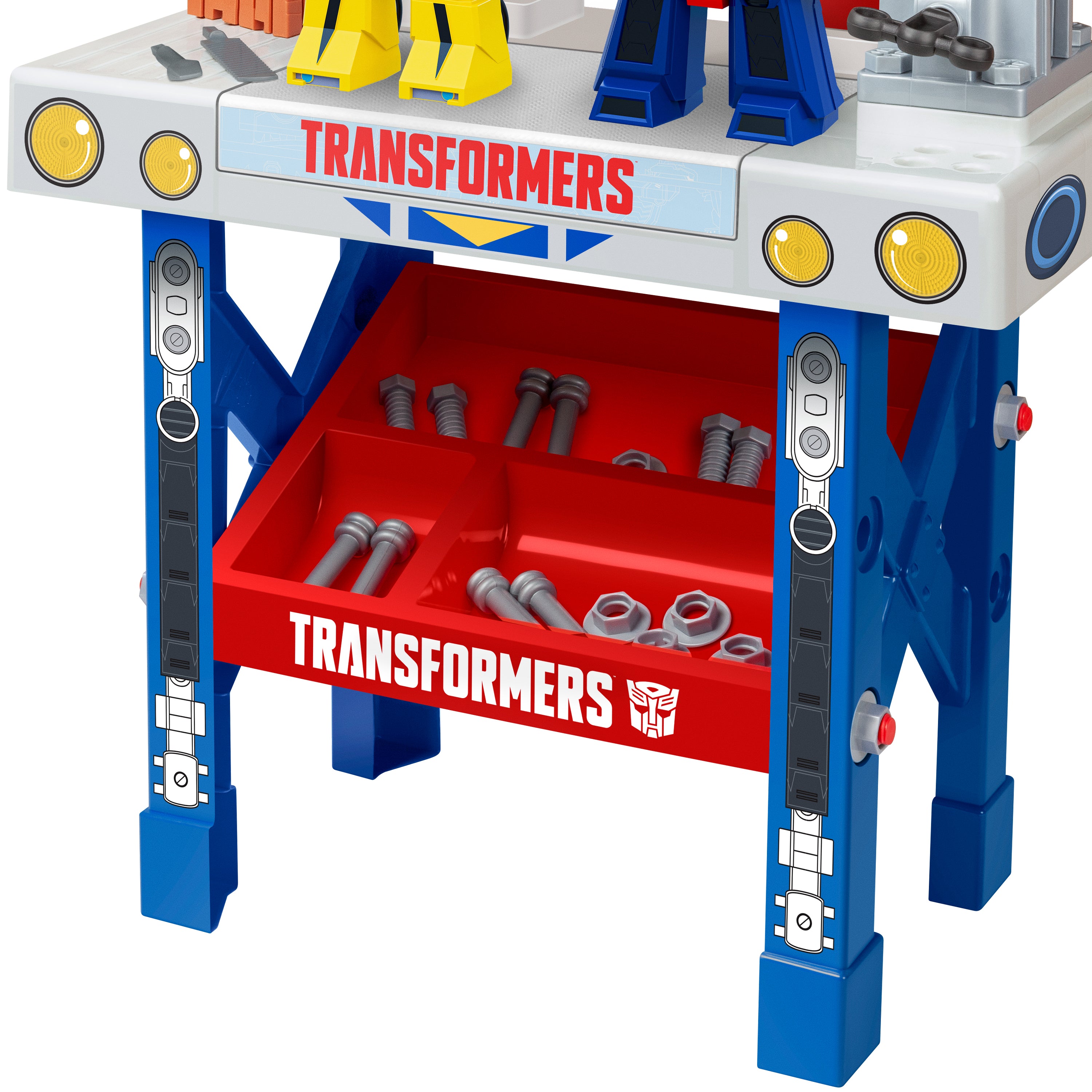 Transformers Rescue Bots Academy Tool Bench Playset with Take Apart Robots (68 Pieces)
