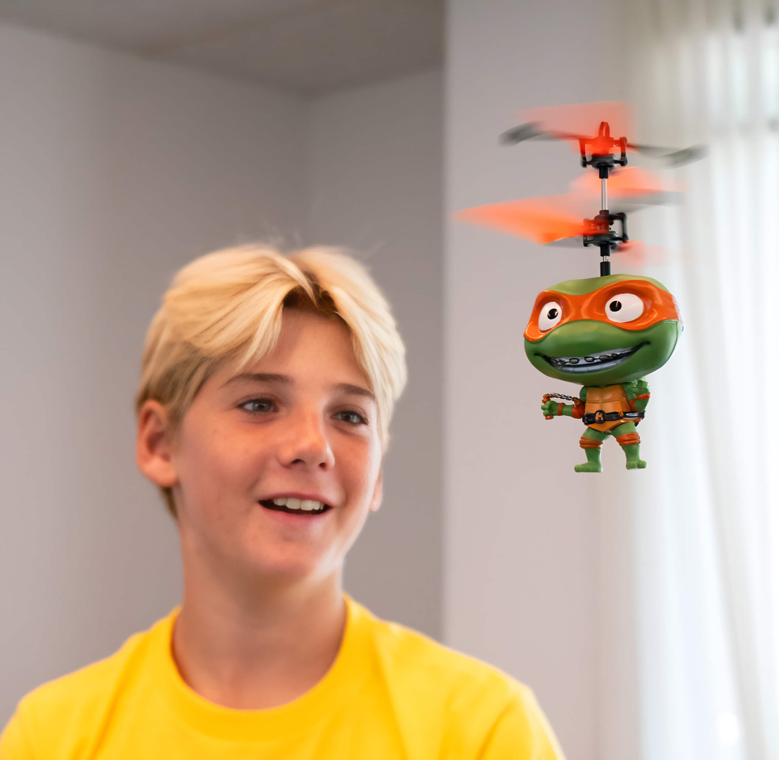 TMNT Mutant Mayhem Michelangelo Big Head UFO