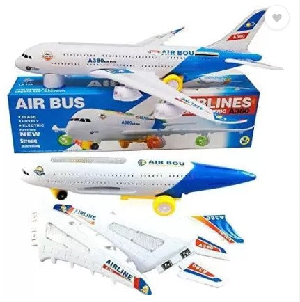 Avión eléctrico de juguete Flash A380 de Air Bus Airlines