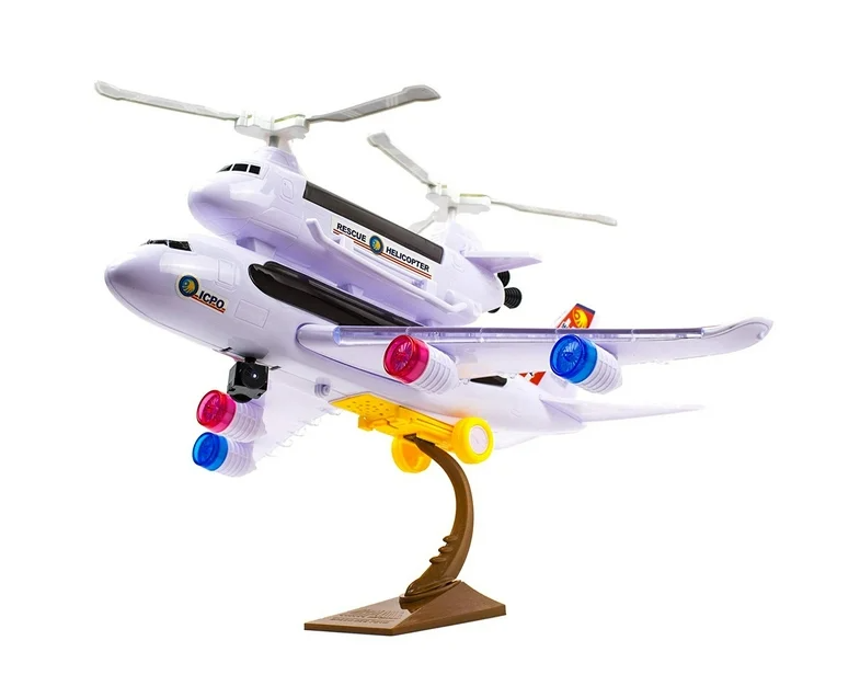 Avión eléctrico de juguete Police 4D Flash
