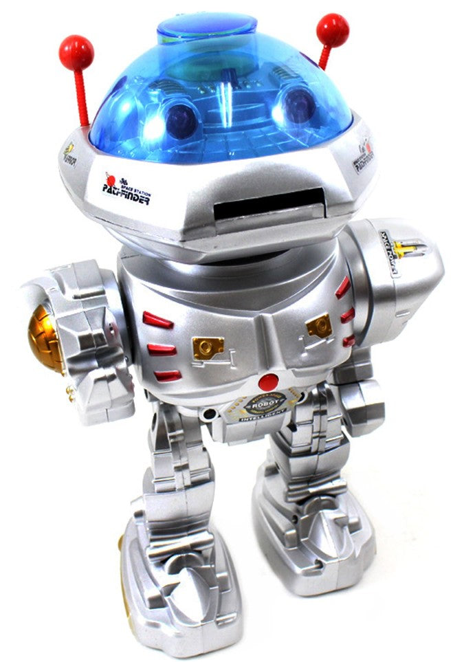 Robot RC eléctrico con infrarrojos RTR y disparo de discos Space Armor