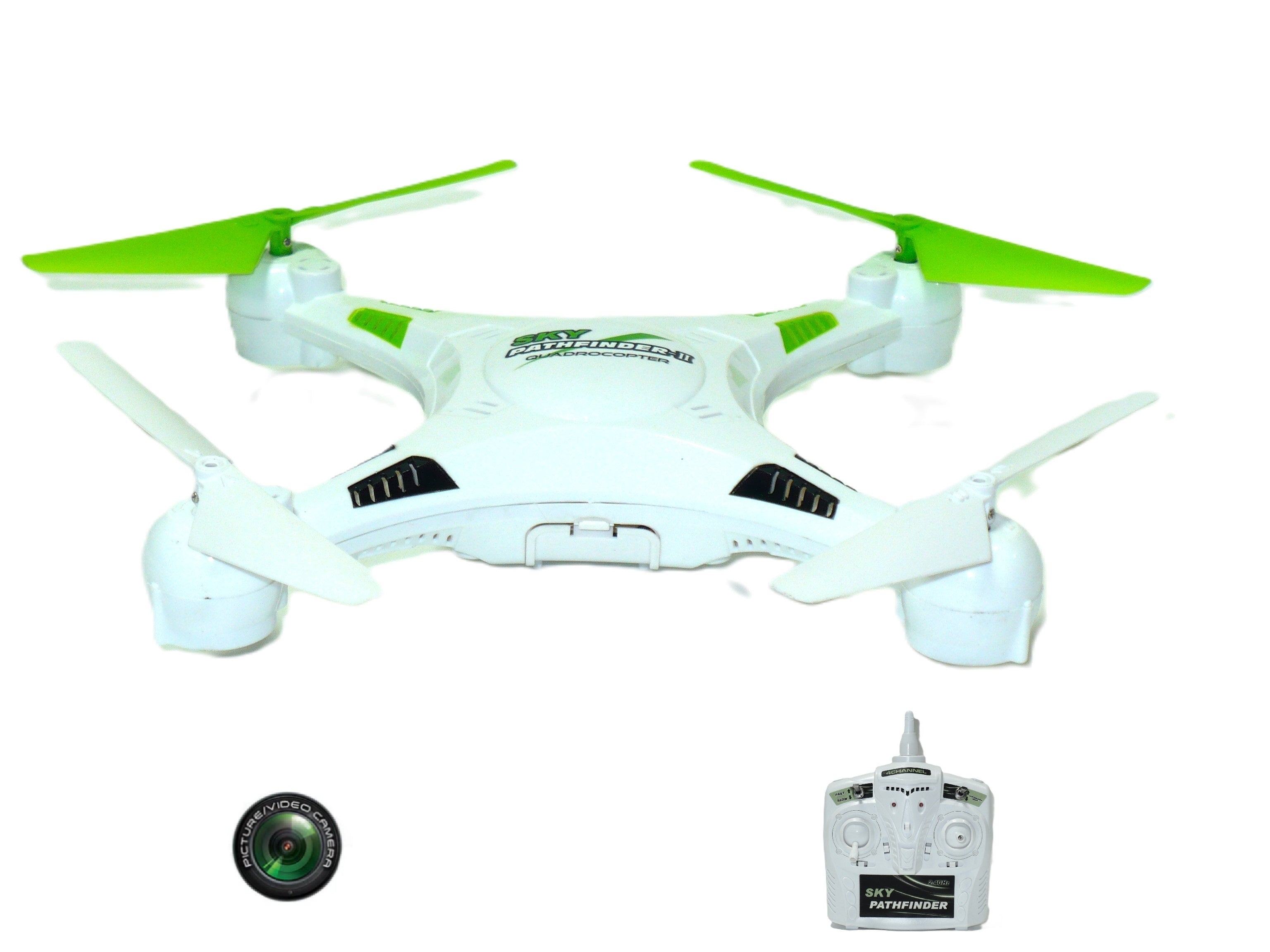 Dron con cámara RC CIS Sky Pathfinder II de 2,4 GHz y 4 canales RTF