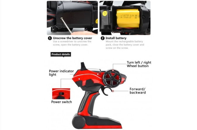 ZC RC Drives High Speed Lightning 2.4GHz RTR Electric RC Motorcycle.