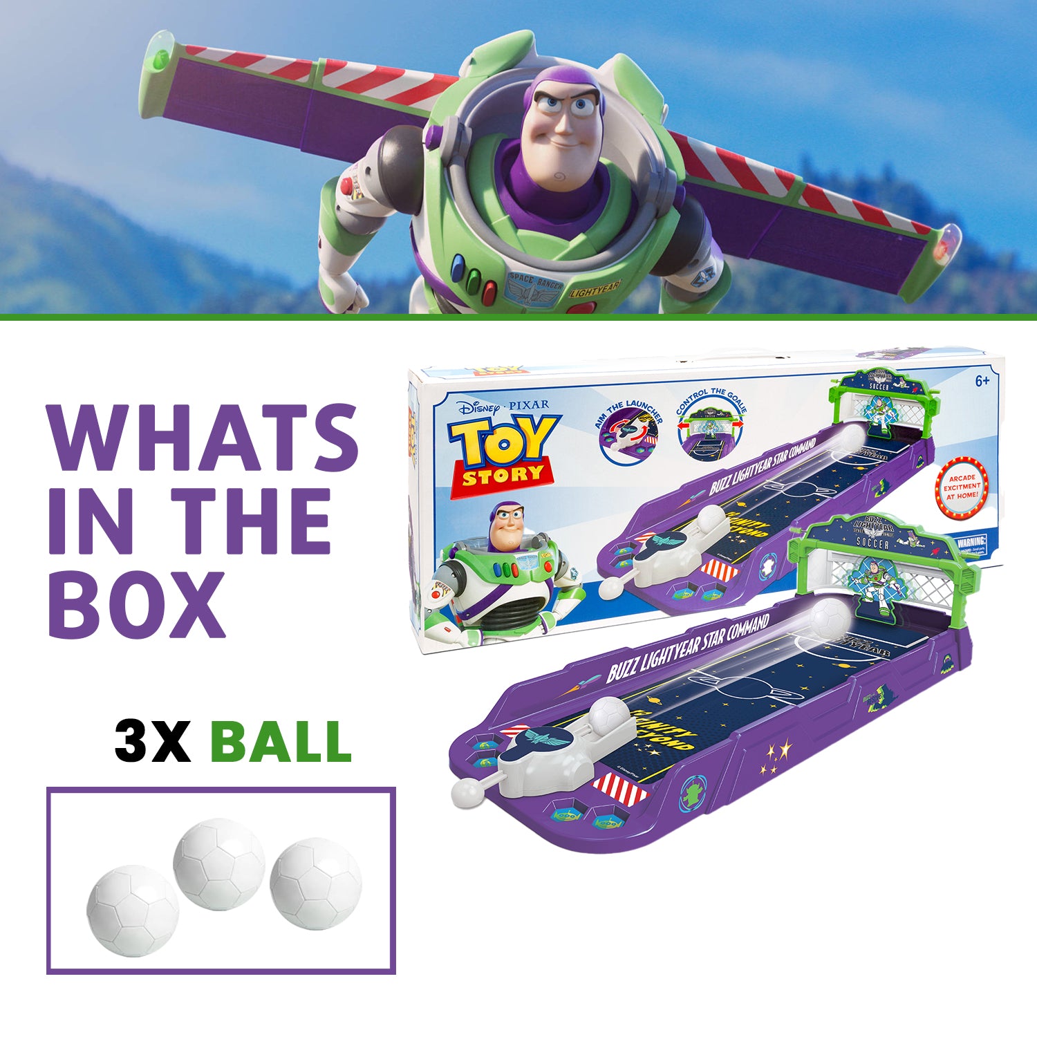 Buzz Lightyear Soccer Table Top Play Set
