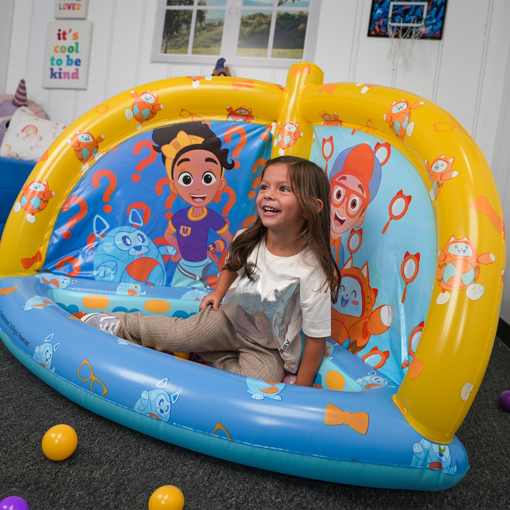 Piscina de pelotas inflable Blippi