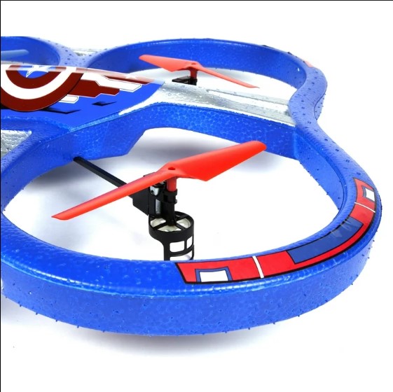 Superdron de 2,4 GHz del Capitán América de los Vengadores con licencia de Marvel
