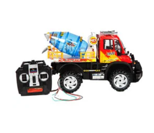 Camión de cemento RTR Vehículo de construcción eléctrico RC con reproductor MP3.