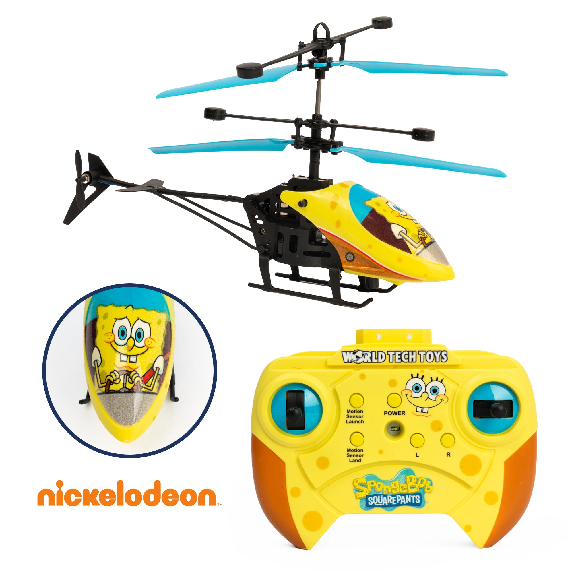Helicóptero infrarrojo de 2 canales de Bob Esponja de Nickelodeon