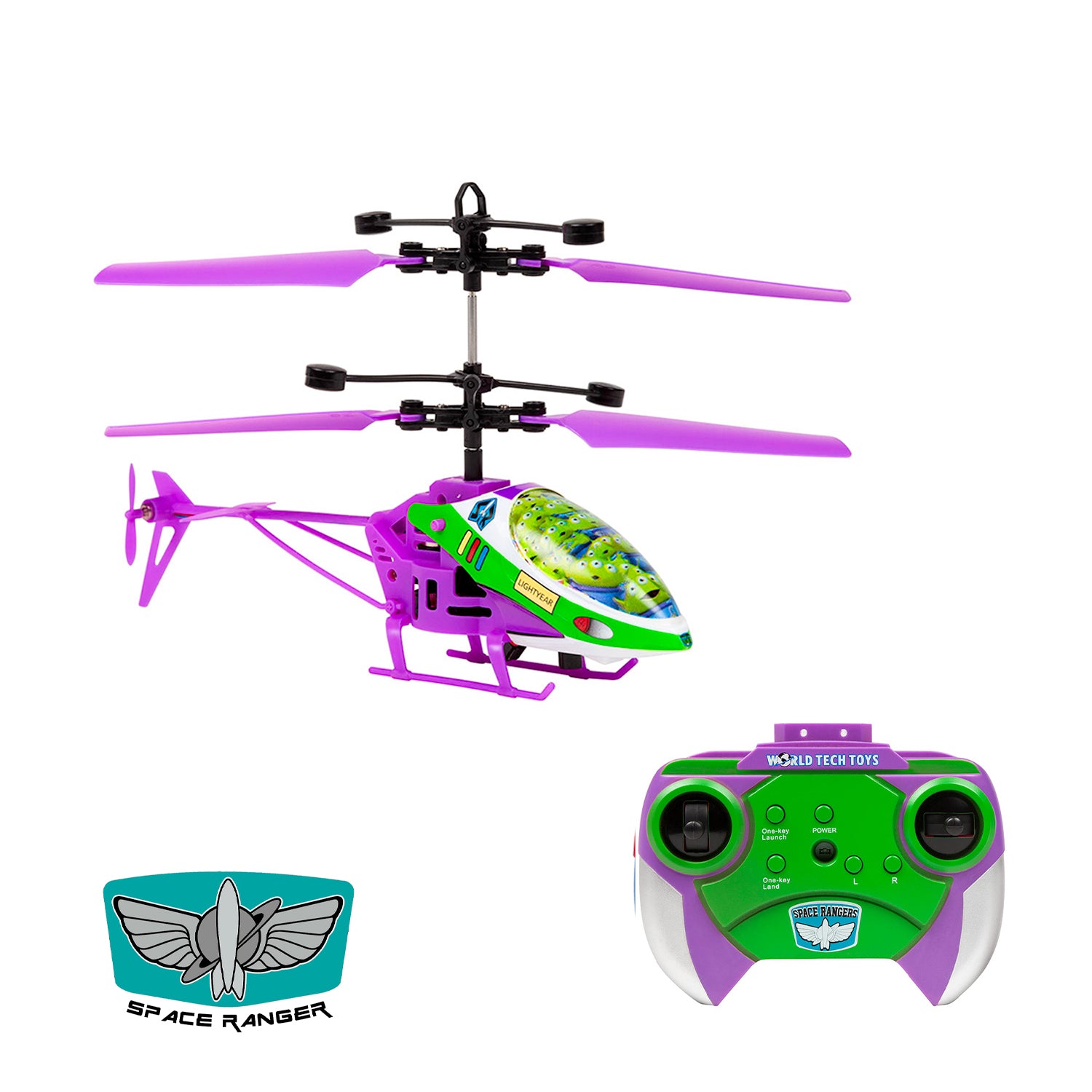 Helicóptero de 2 canales Buzz Lightyear de Toy Story de Disney Pixar