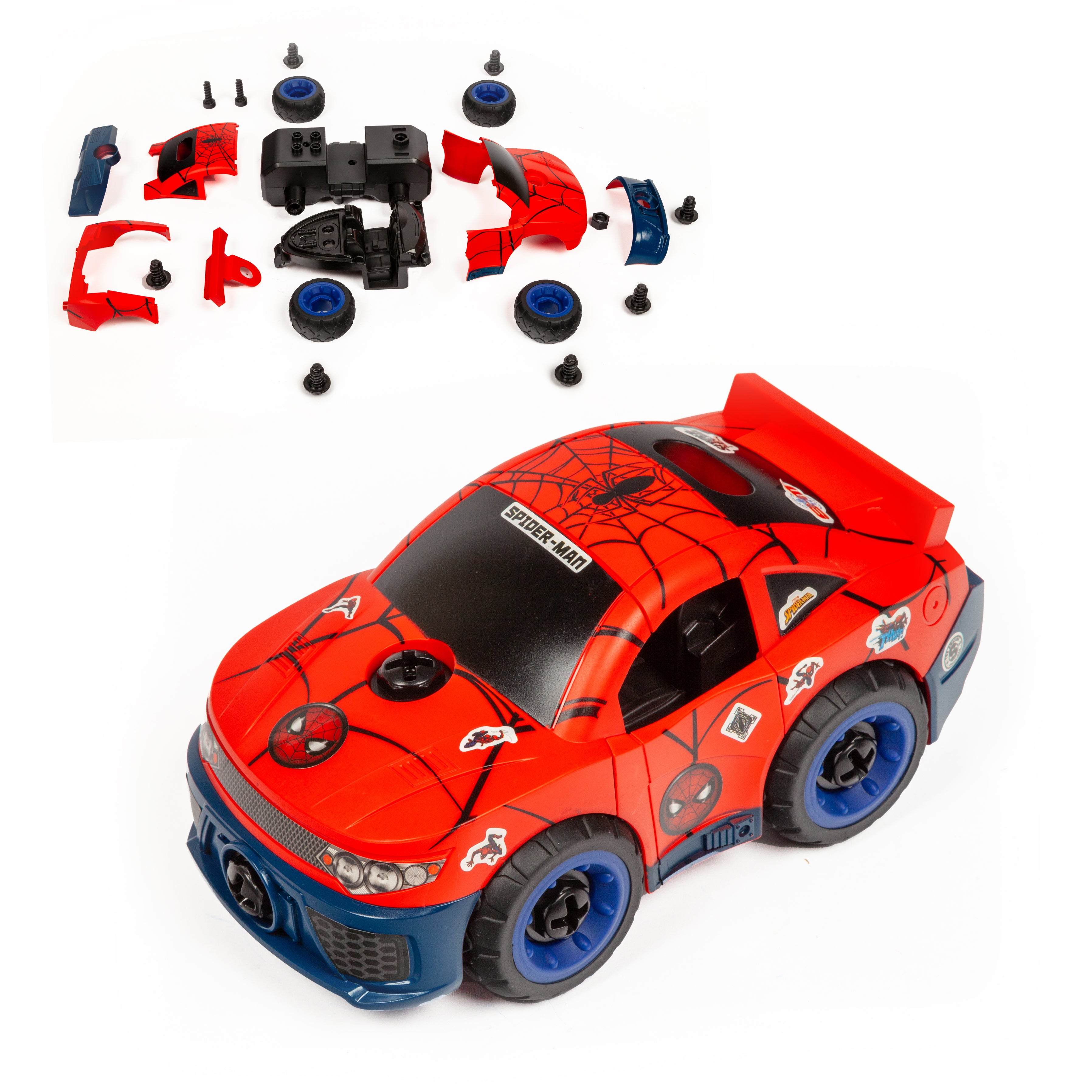 Spider-Man Tool Bench Playset with Take Apart Car (84 Pieces)