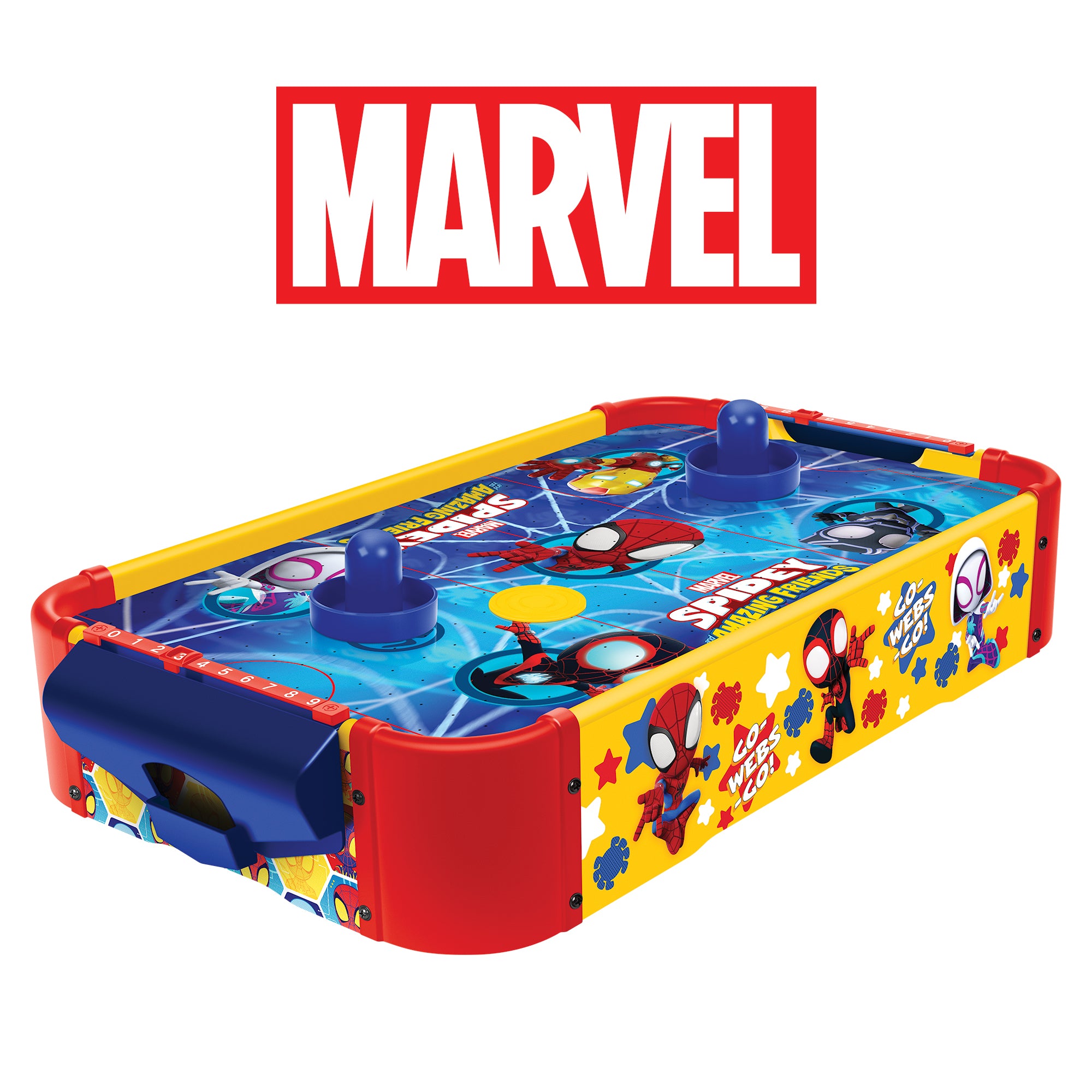 Spidey and His Amazing Friends Wooden Electronic Air Hockey Table