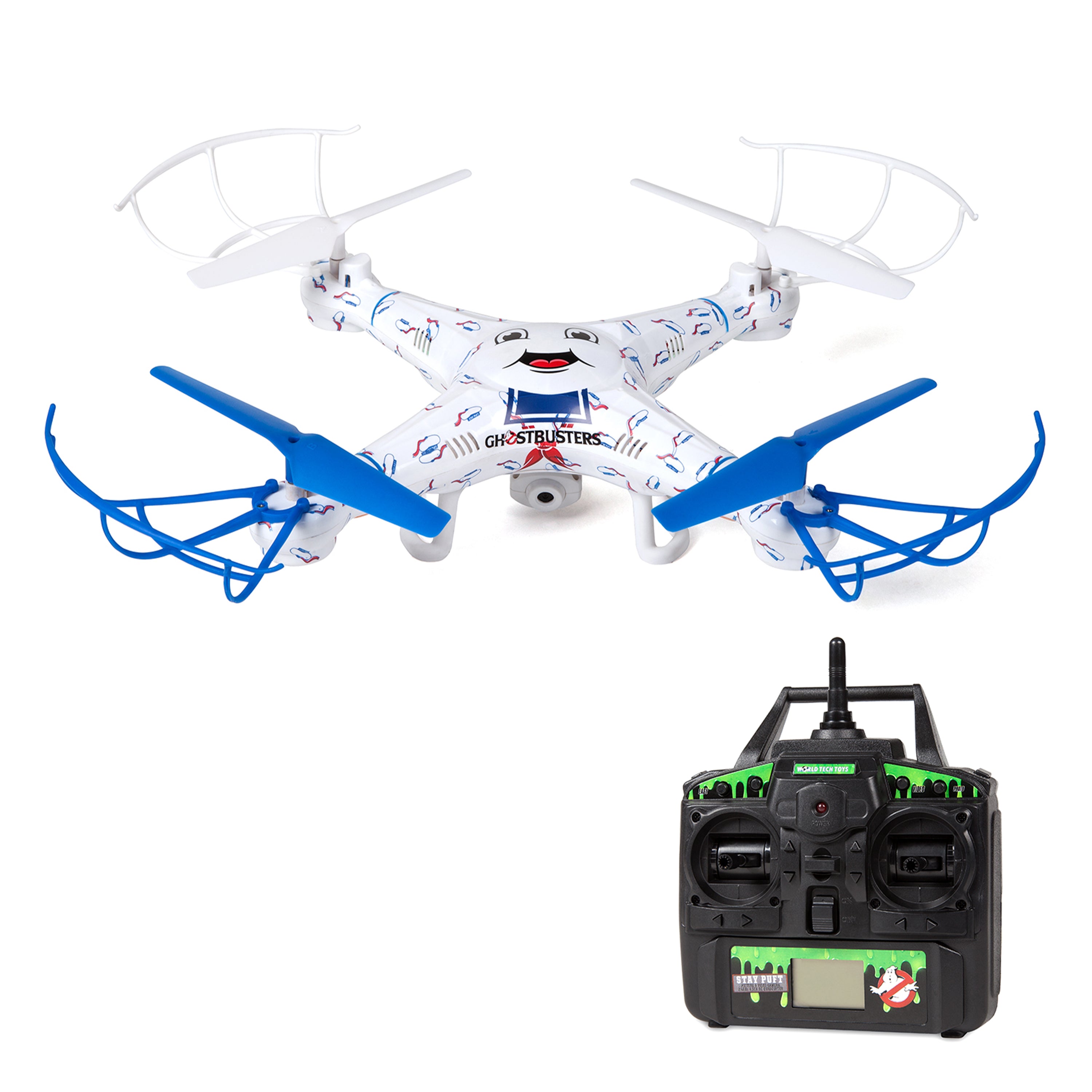 Cazafantasmas Stay Puft - Dron con cámara RC de 2,4 GHz y 4,5 canales