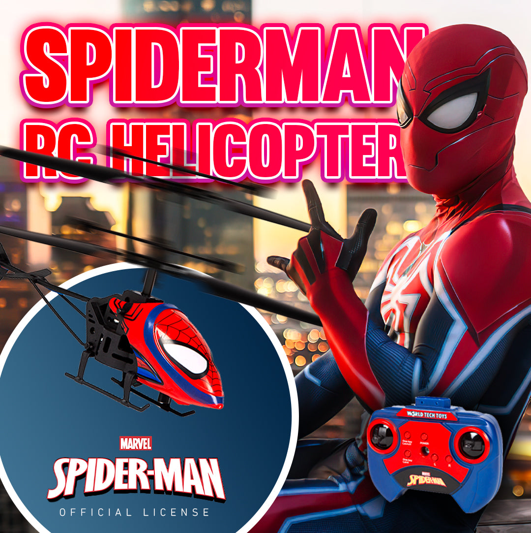 Helicóptero de control remoto de 2 canales de Spider-Man
