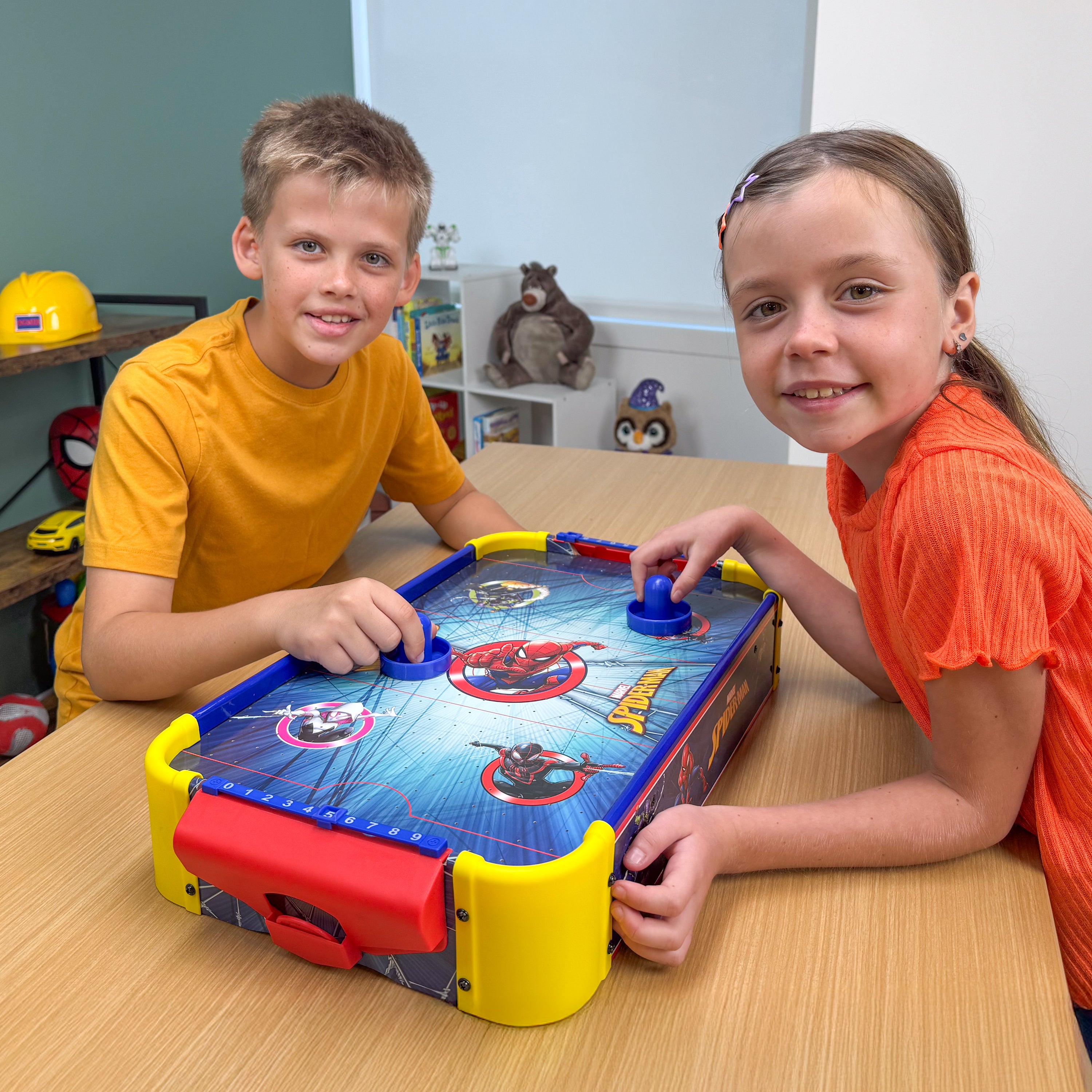 Spider-Man Tool Bench Playset & Air Hockey Bundle