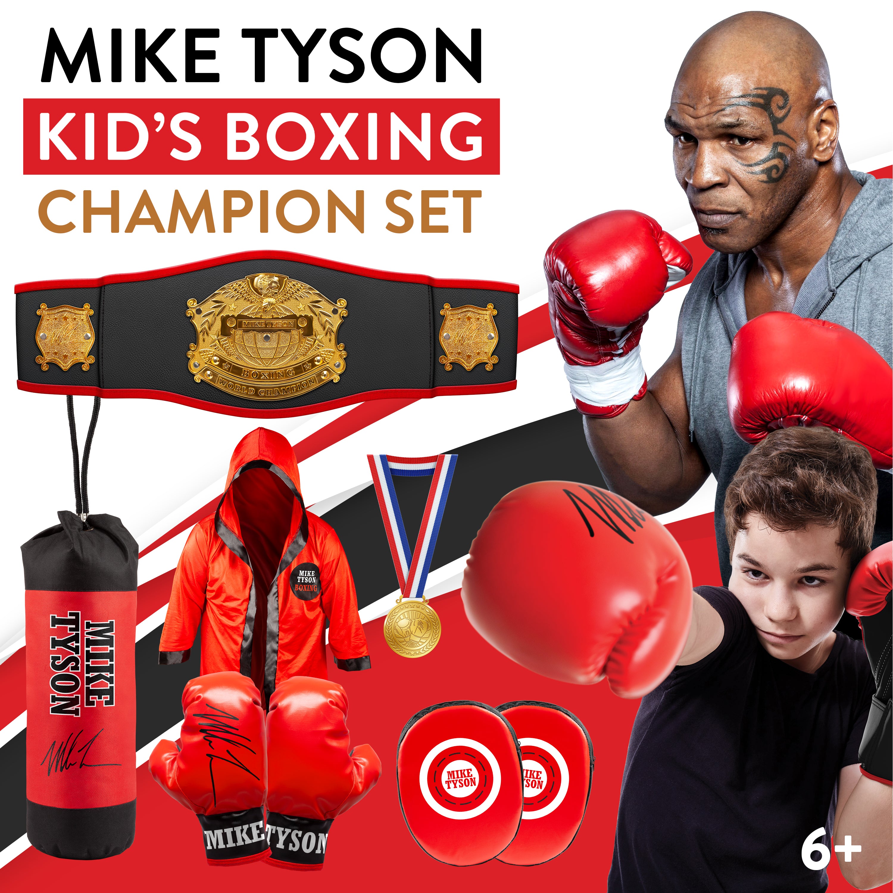 Set de campeón de boxeo infantil Mike Tyson