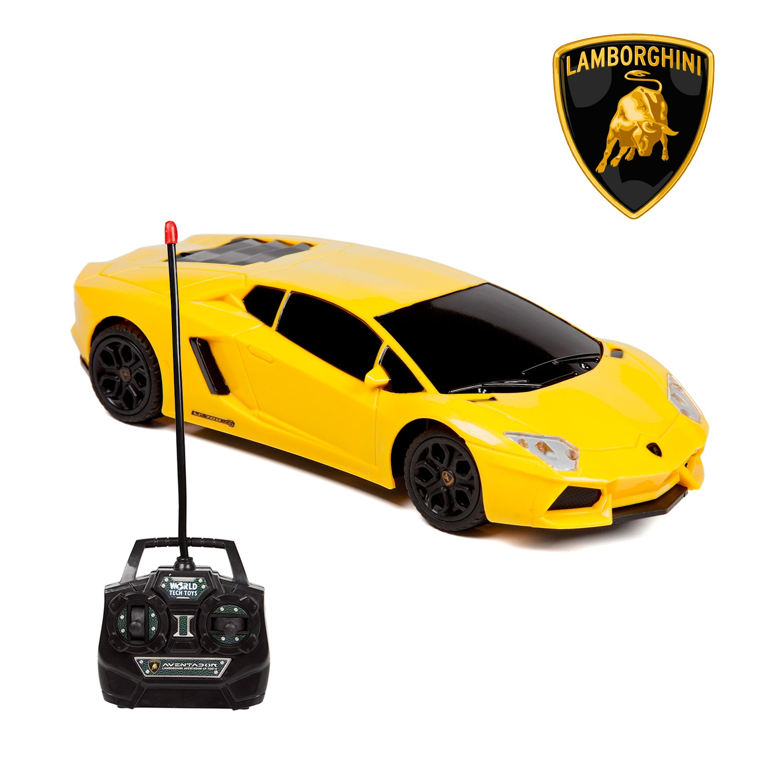 2 Pack - RC Lamborghini Aventador Police and LAPD RC Heli Pursuit RC Set