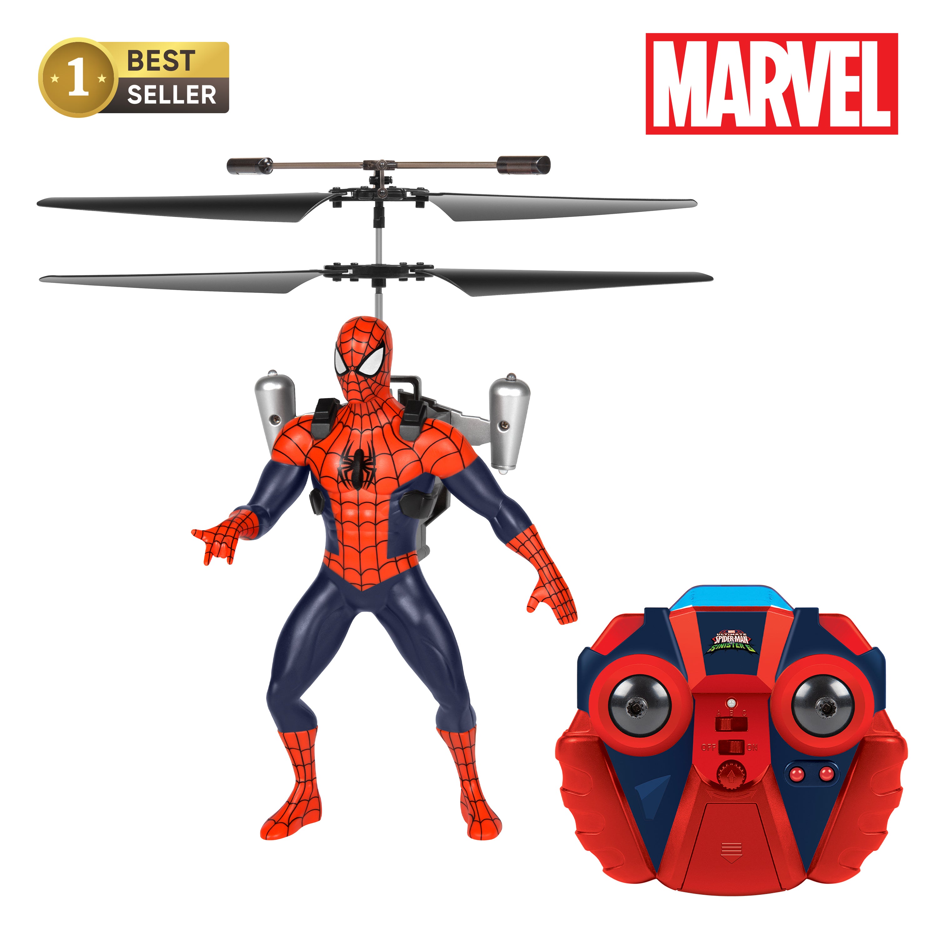 Figura voladora de Spider-Man con control remoto por infrarrojos