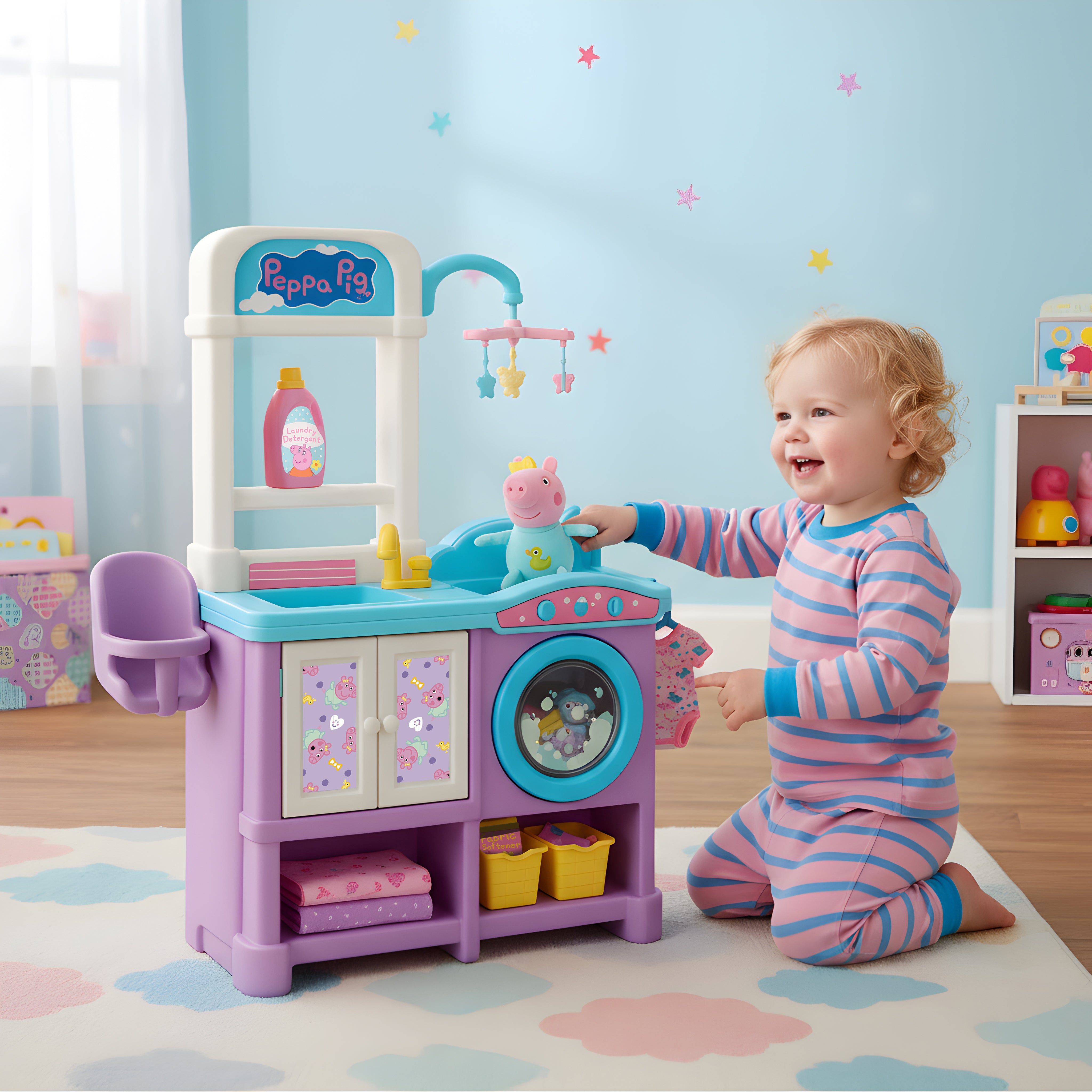 Peppa Pig Baby Evie Pig Nursery Laundry Set