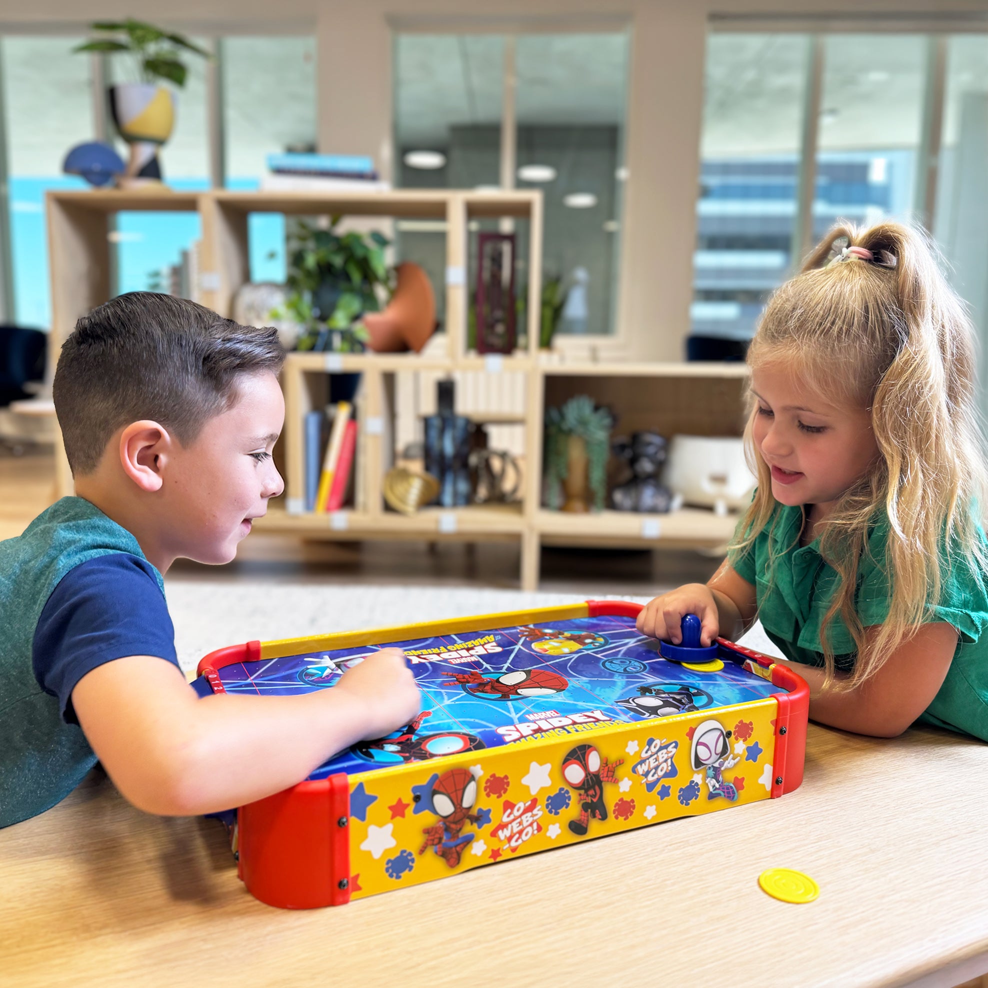 Spidey and His Amazing Friends Wooden Electronic Air Hockey Table