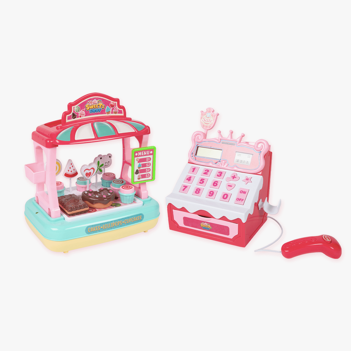 Tienda de dulces con caja registradora