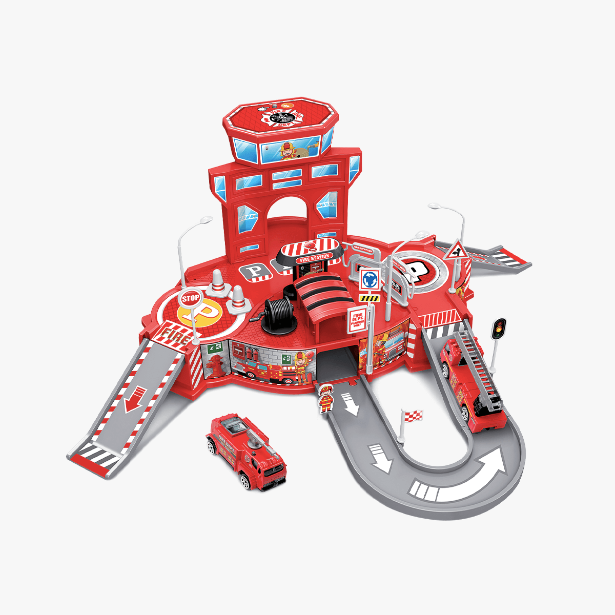 Juego de coches de bomberos Diecast Cruisers