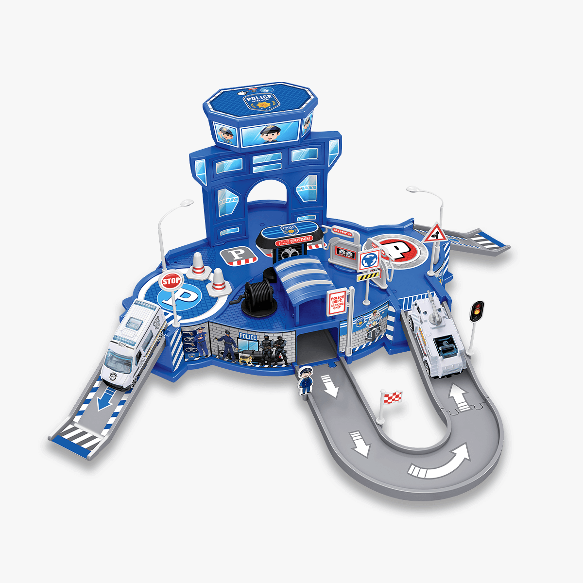 Juego de coche de policía Diecast Cruisers