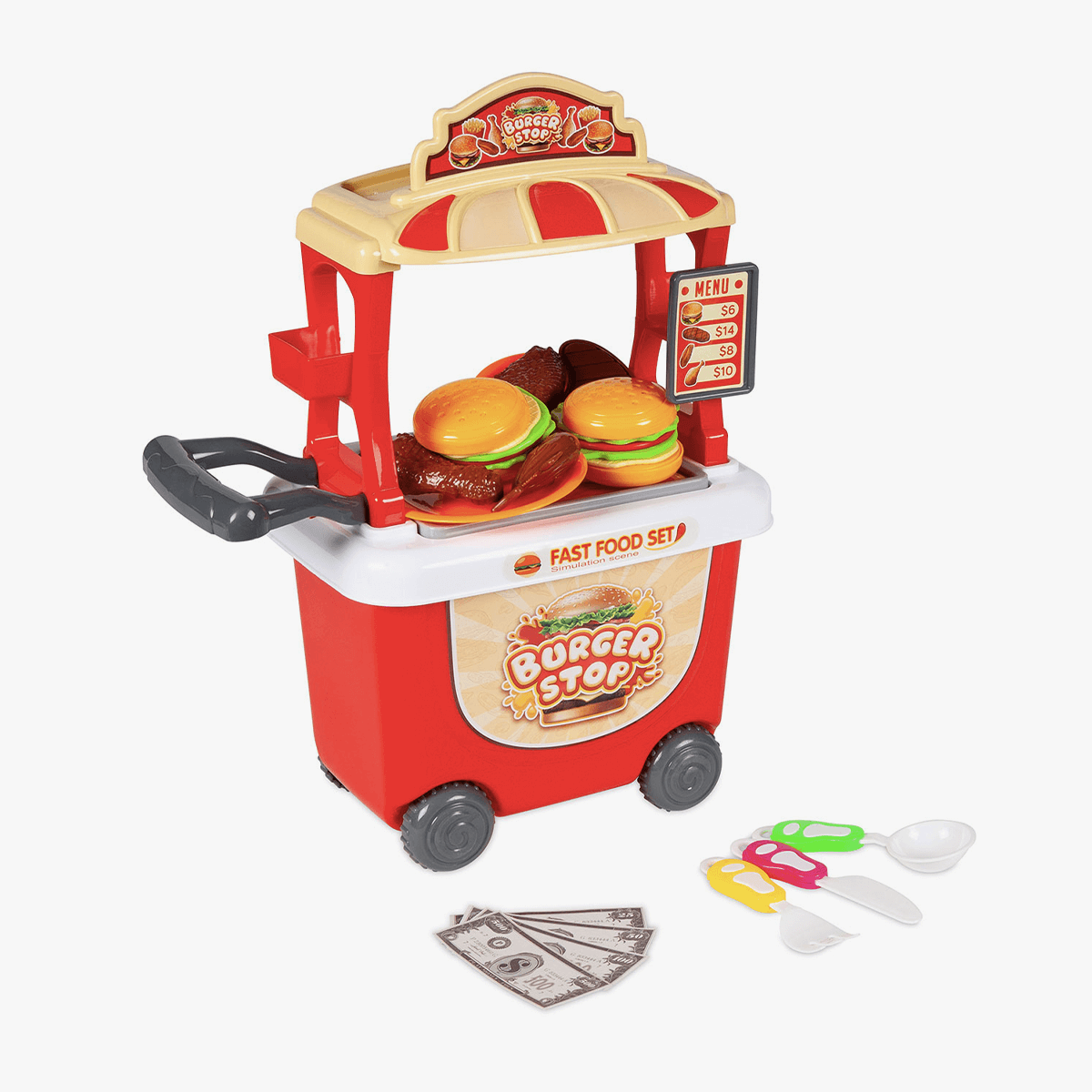 Juego de carrito de hamburguesas