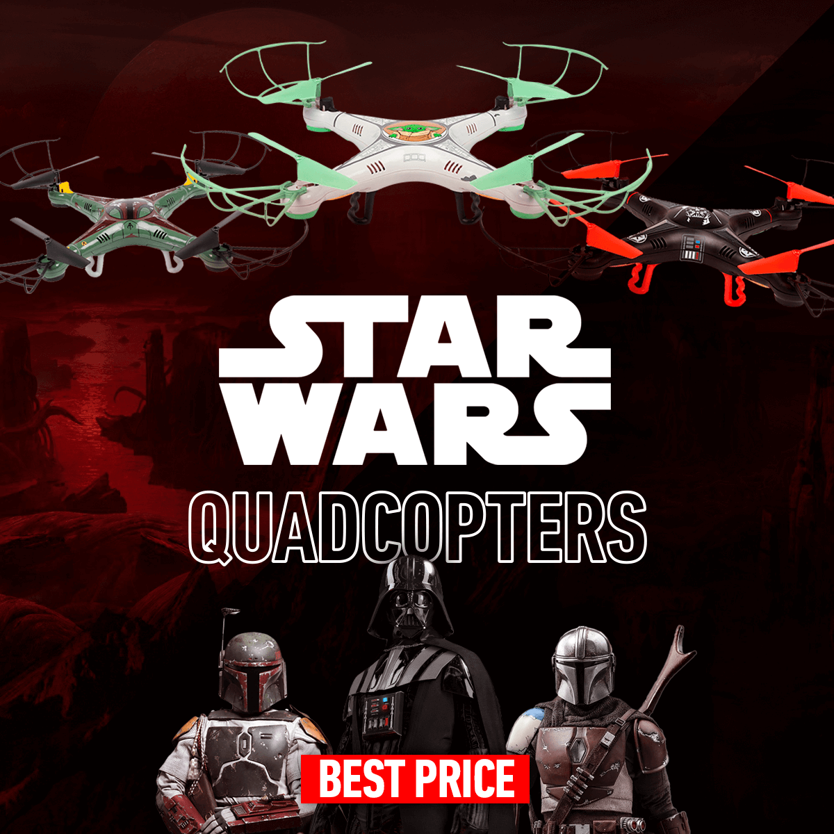 Paquete de cuadricópteros de Star Wars (paquete de 3)