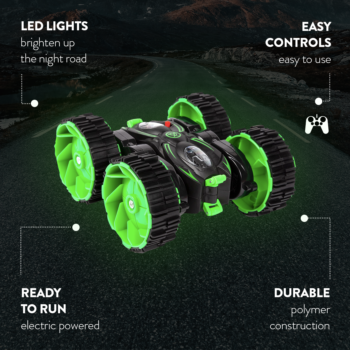 Coche acrobático eléctrico teledirigido Phantom Runner RTR