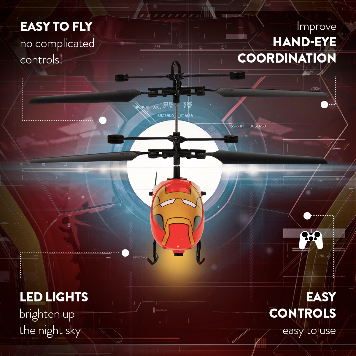 Helicóptero RC Iron Man