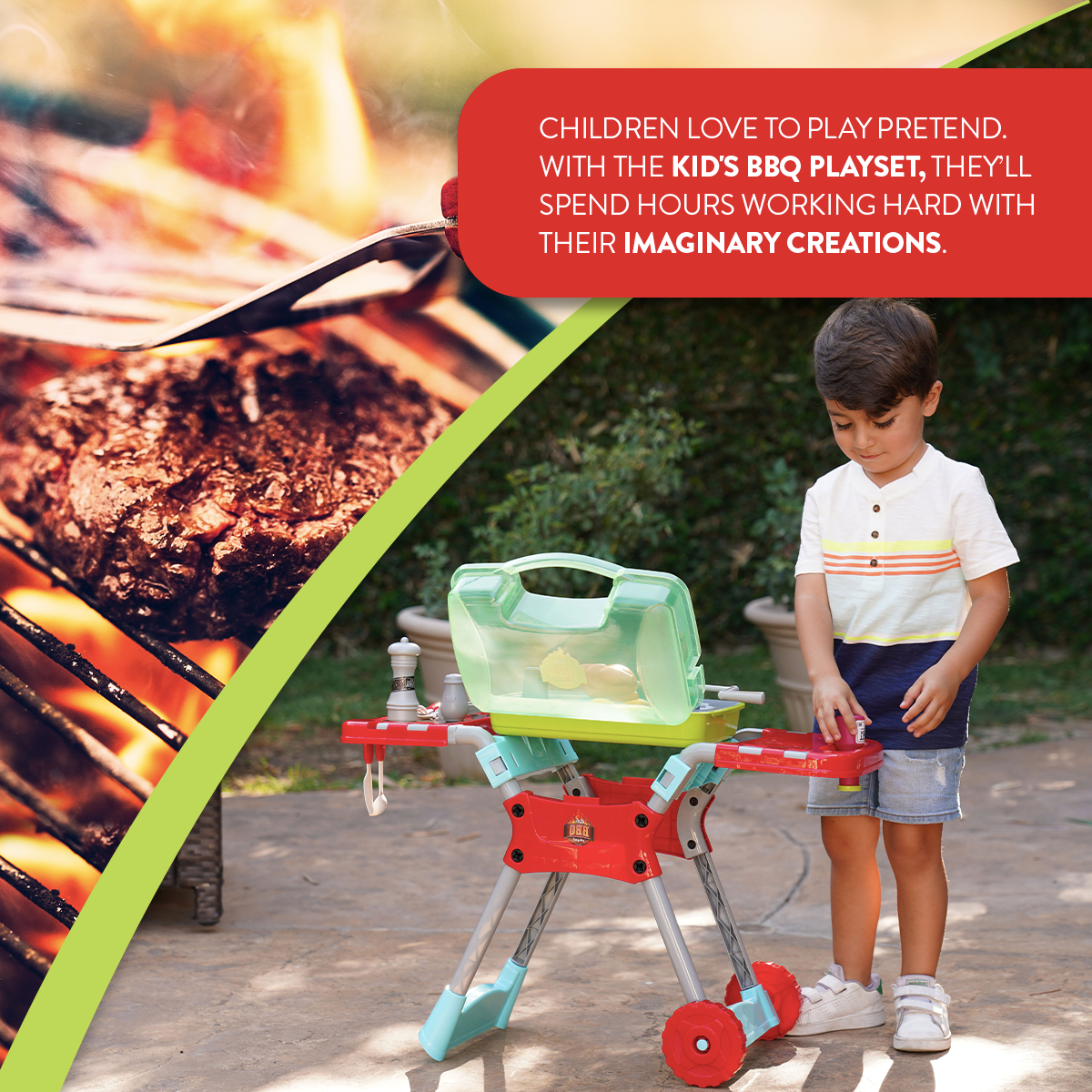 Juego de barbacoa para niños