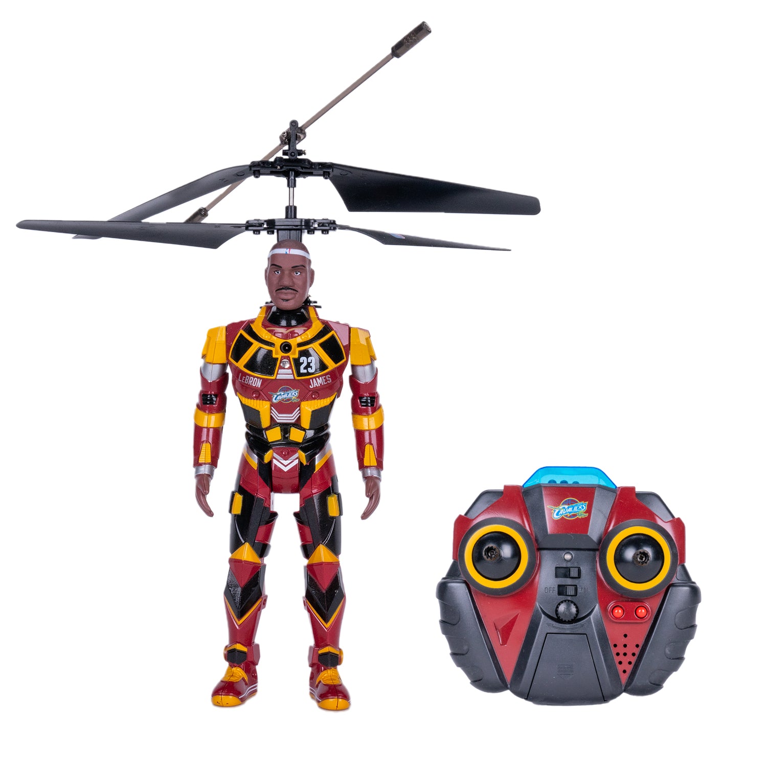 Helicóptero RC de la NBA de Lebron James y Cleveland Cavaliers de World Tech Toys