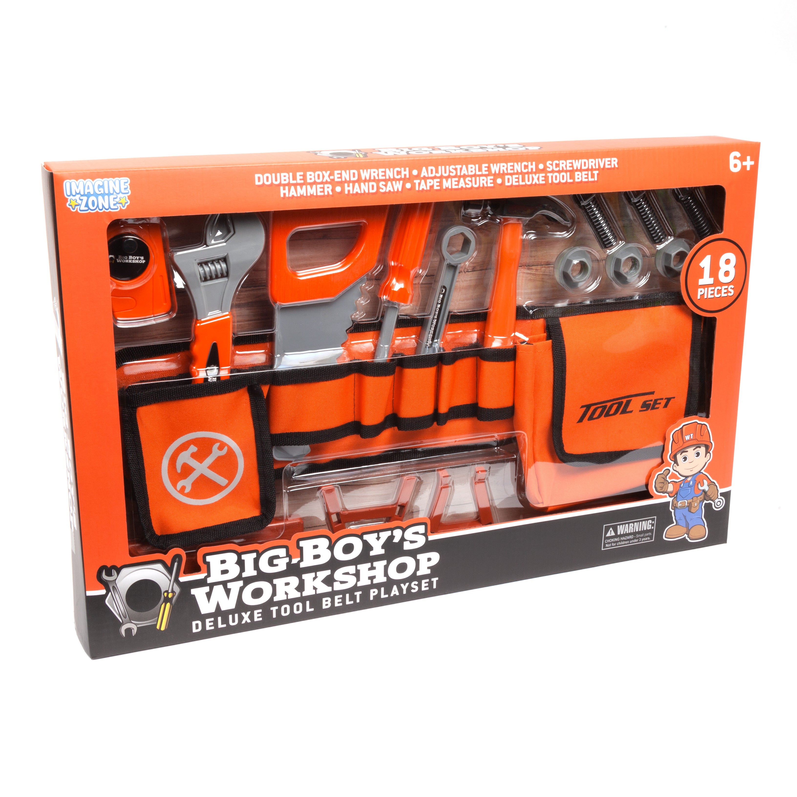 Big Boy's Workshop 18-Piece Deluxe Tool Belt Playset