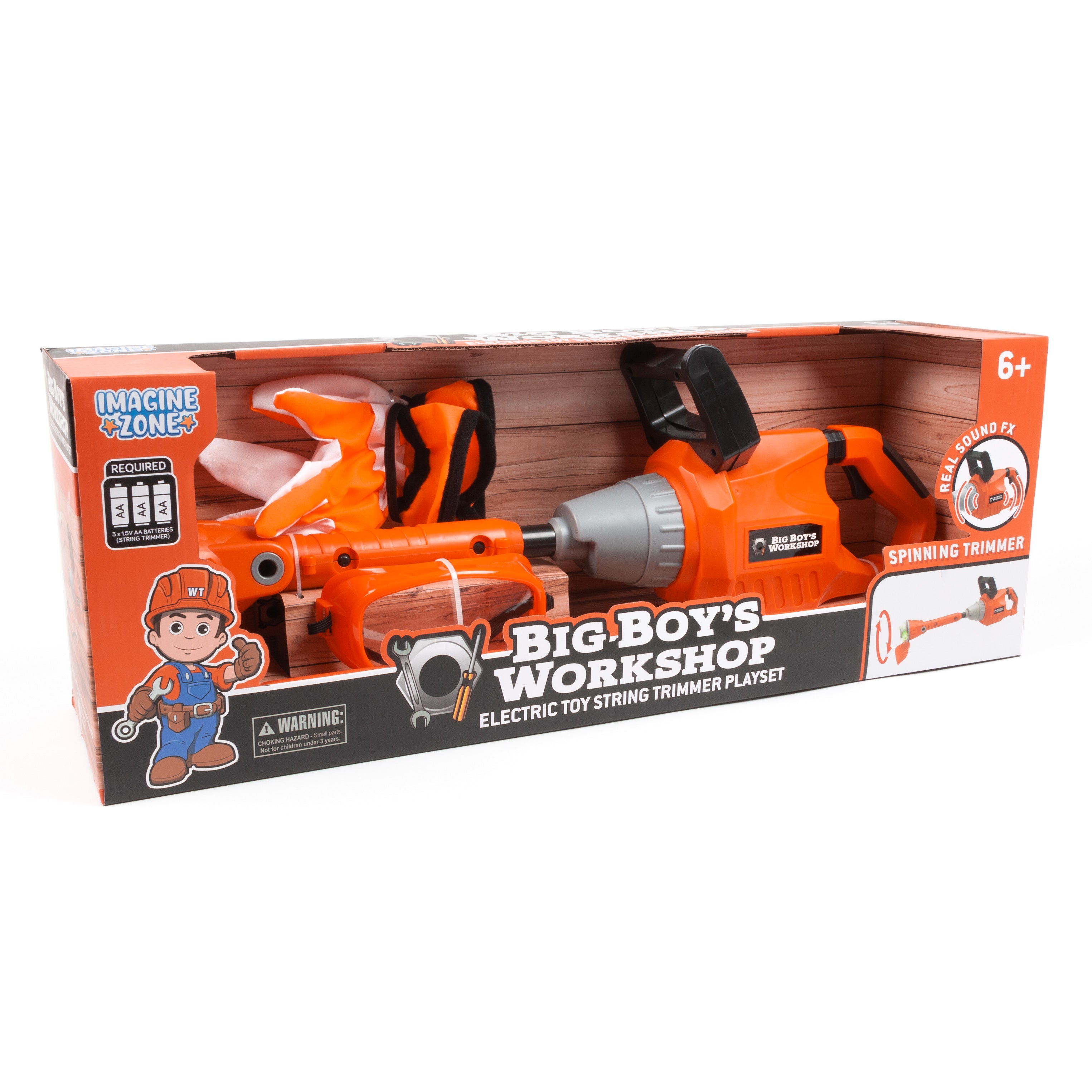 Big Boy's Workshop Electric Toy String Trimmer Playset