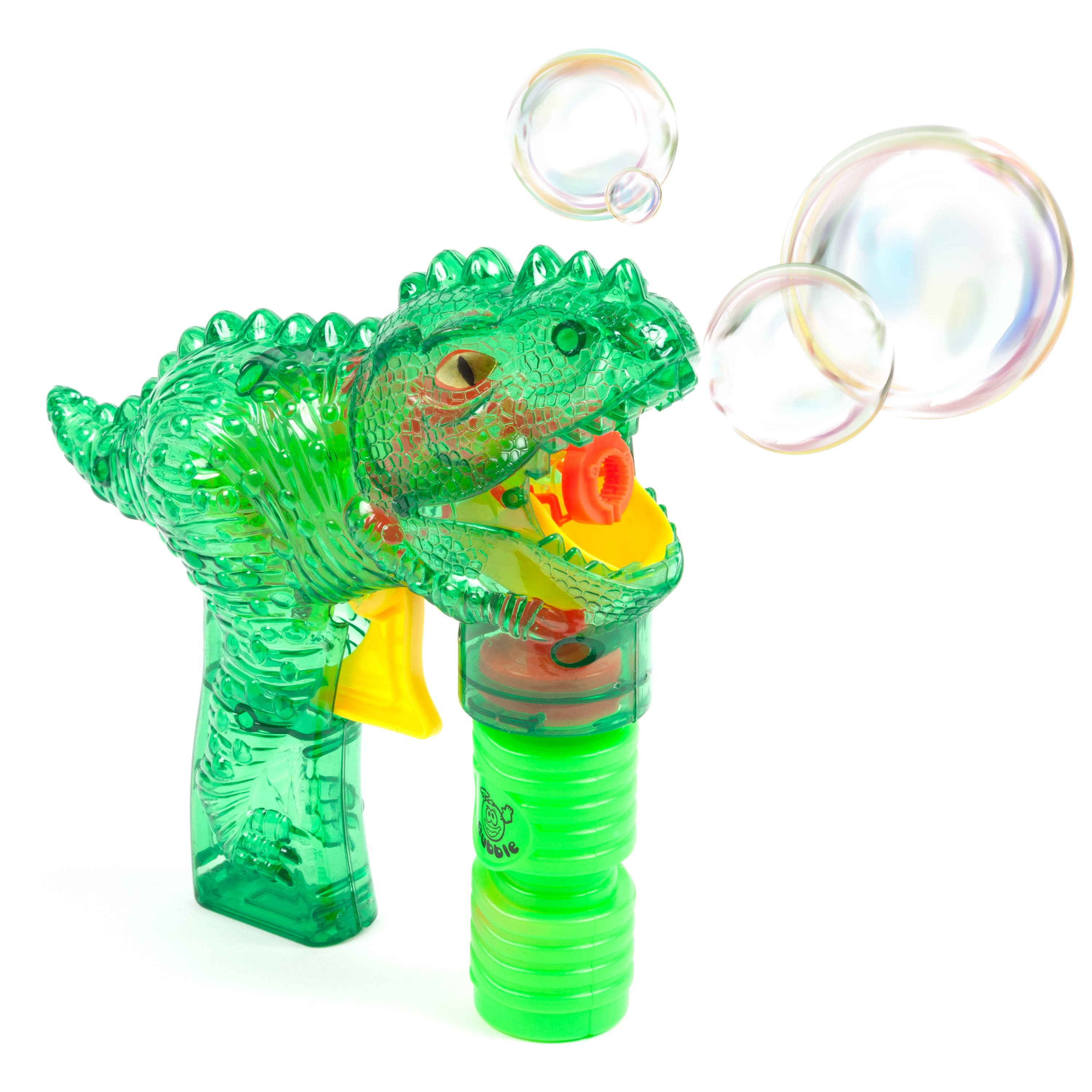 Lanzador de burbujas de dinosaurio
