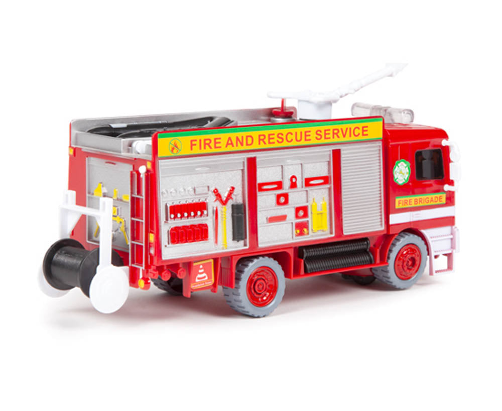 Camión de bomberos de burbujas con bomba de rescate de bomberos