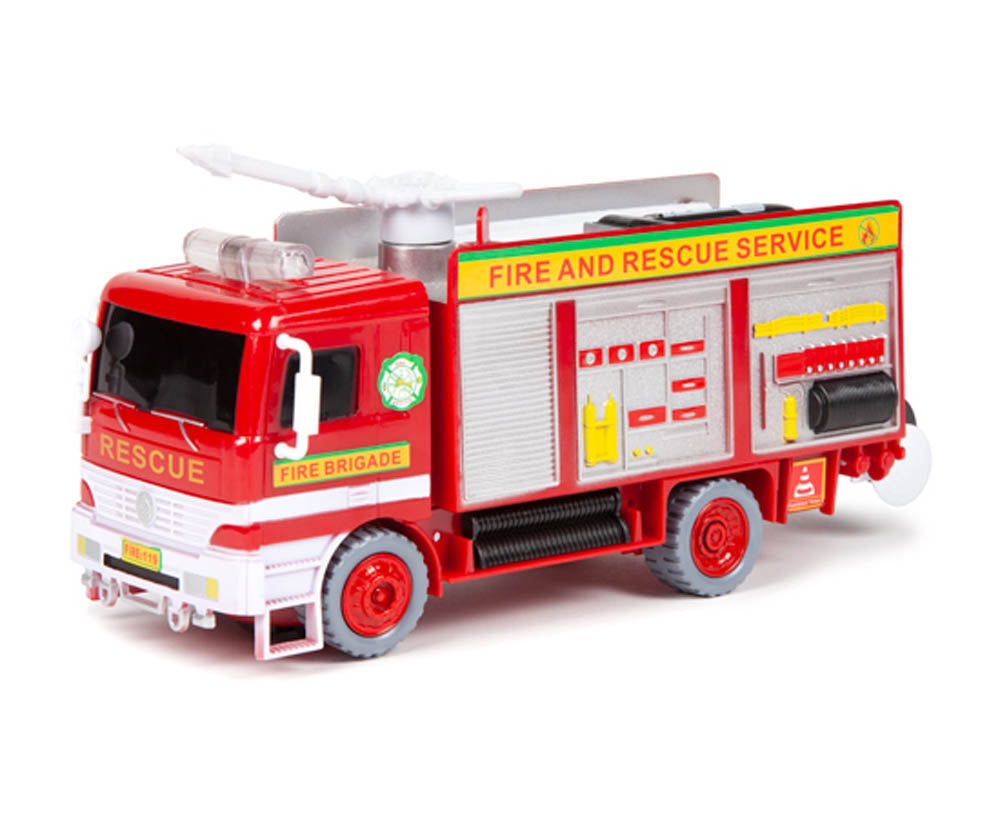 Camión de bomberos de burbujas con bomba de rescate de bomberos