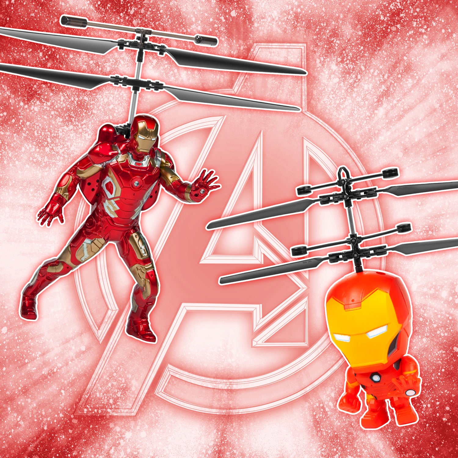 Iron Man RC Flying Figure Big Head Bundle