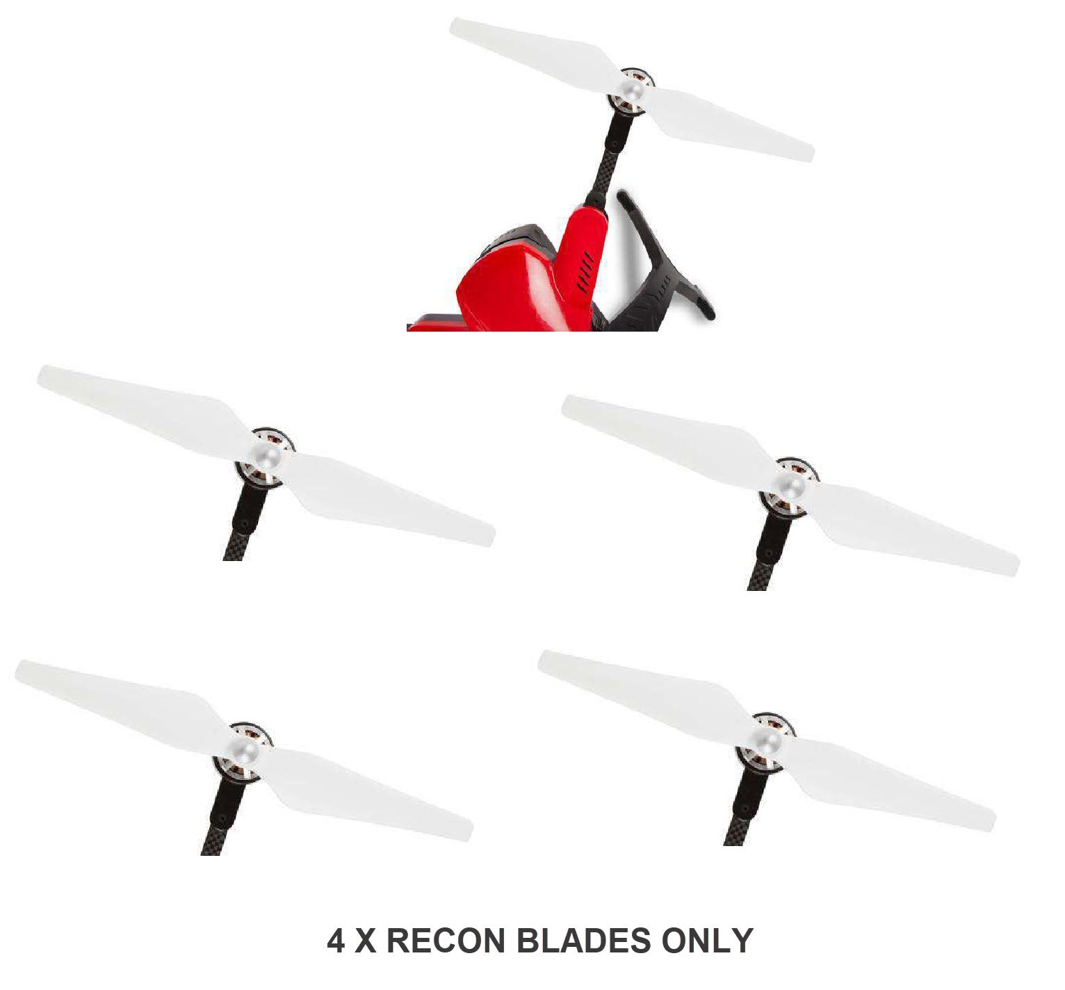 Elite Recon Drone - Juego de 4 cuchillas de repuesto