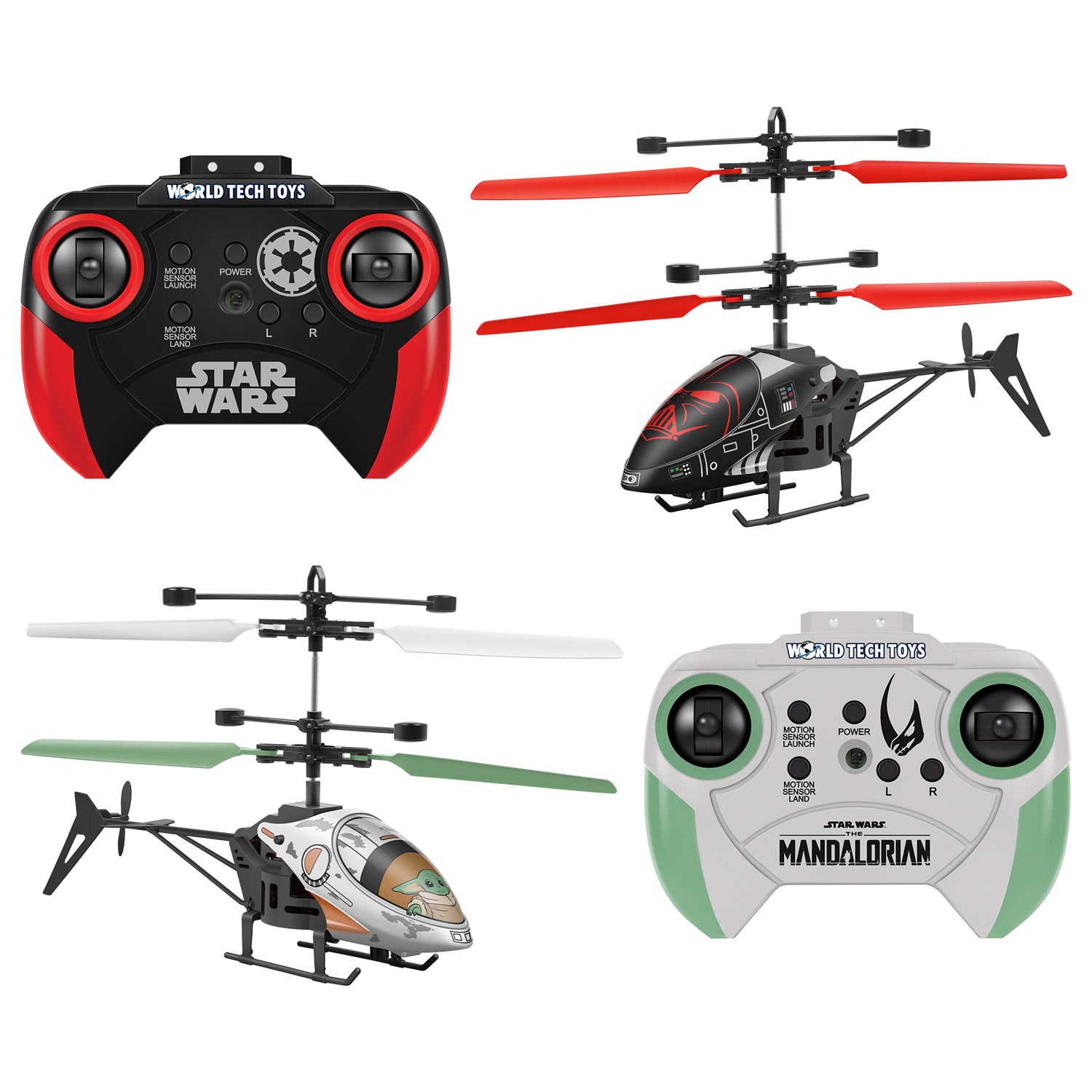 Paquete de mini helicóptero RC de Darth Vader y mini helicóptero RC de Baby Yoda