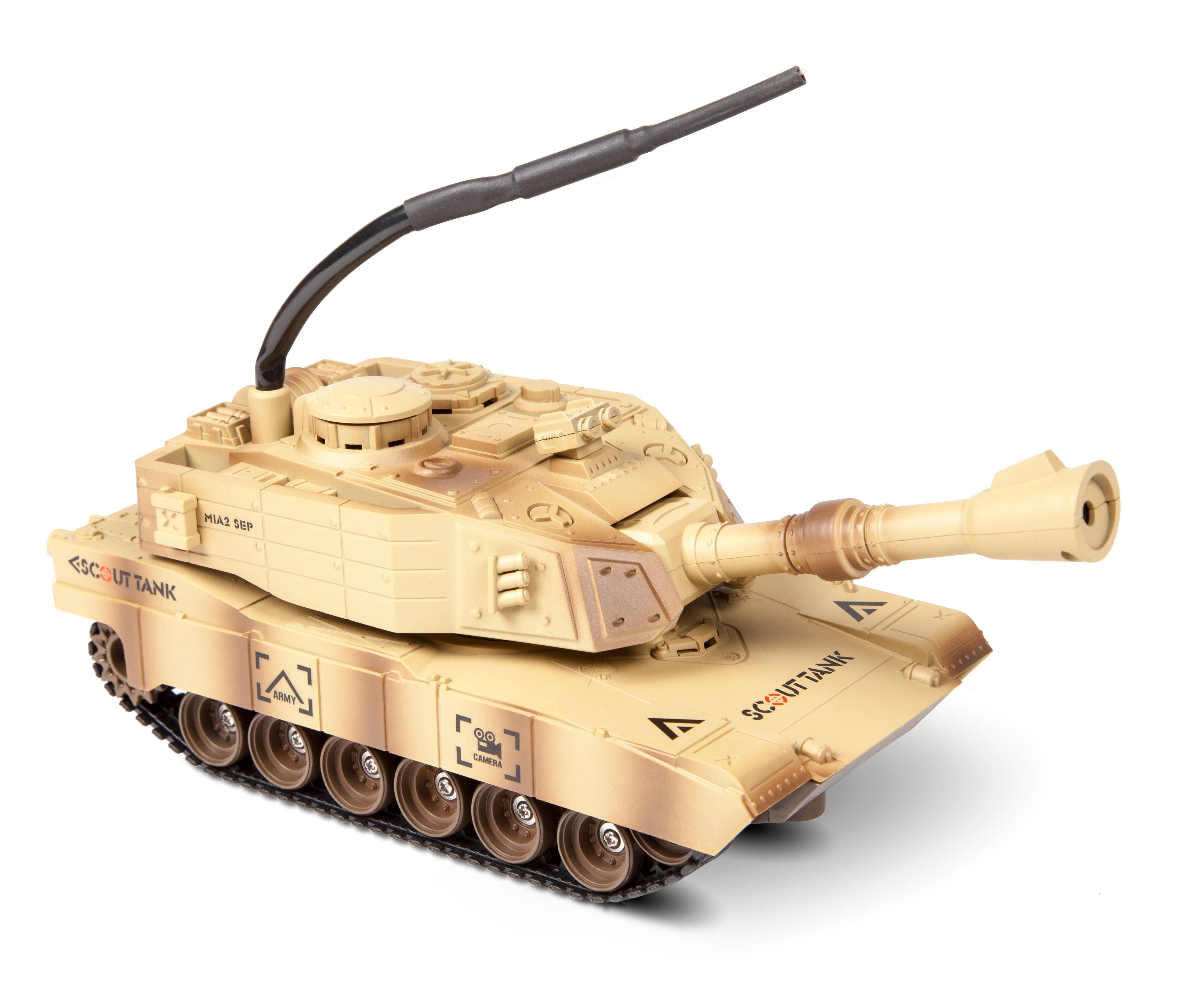 Tanque de exploración JD805 con cámara RC y wifi de 4 canales