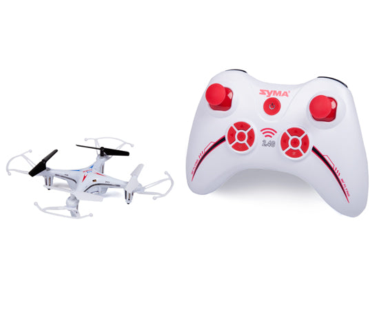 CUADRICÓPTERO SYMA 2.4G TAMAÑO PEQUEÑO 6 BLANCOS 6 ROJOS 4 NEGROS