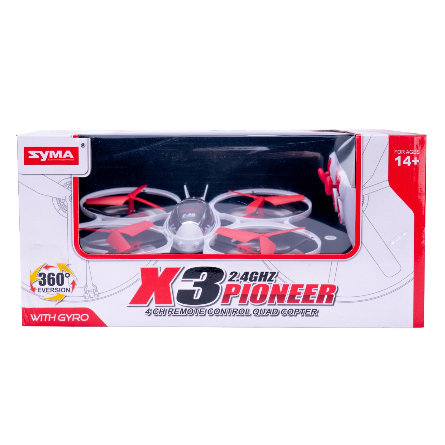Cuadricóptero teledirigido Syma X3 Pioneer de 4 canales y 2,4 GHz