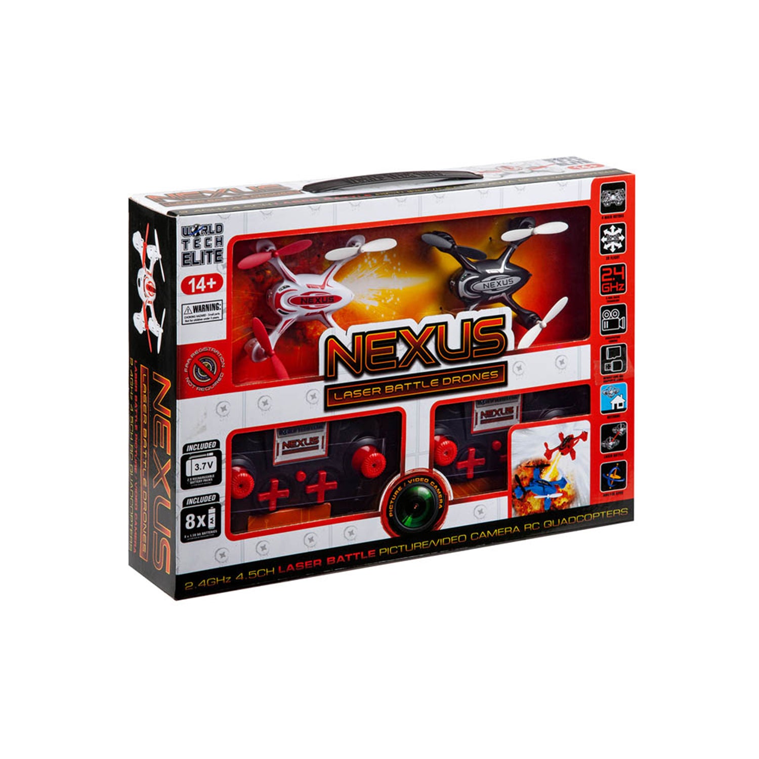 Conjunto de drones de batalla láser con cámara RC Nexus