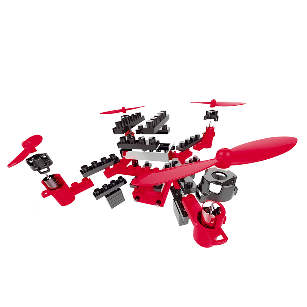 Bloque de construcción DIY IMEX STEM 8888 Series Brick Flyer de 2,4 GHz