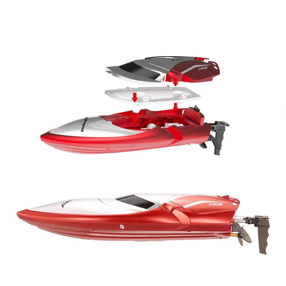 Barco de carreras eléctrico RC RTR de alta velocidad CIS H106 de 2,4 GHz